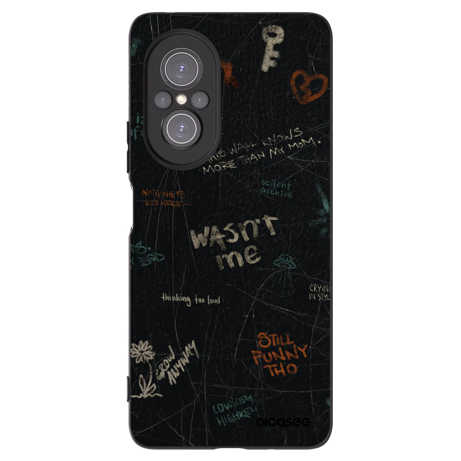 Picasee crna silikonska maskica za Huawei Nova 9 SE - CONFESSION