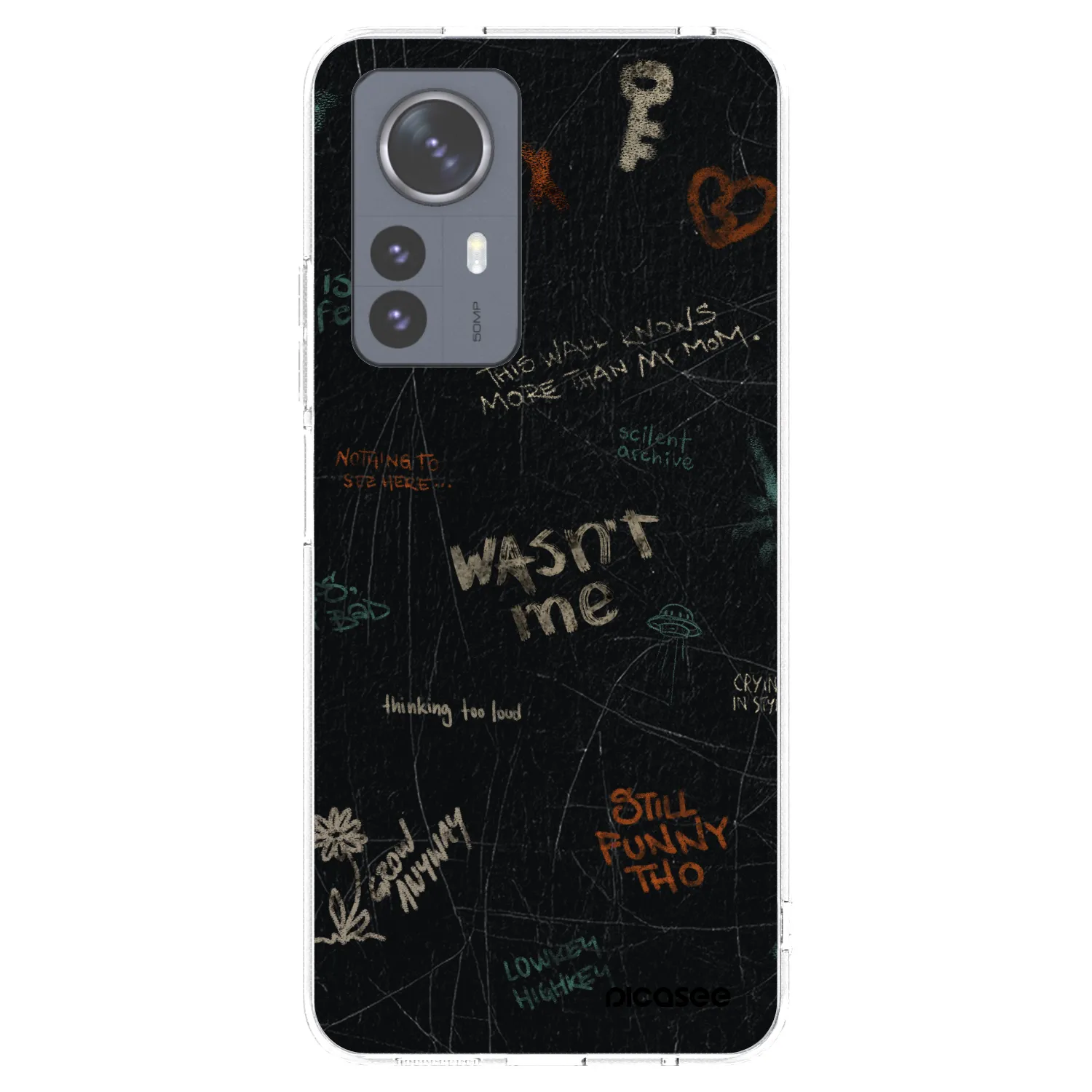 Picasee silikonska prozirna maskica za Xiaomi 12 Pro - CONFESSION
