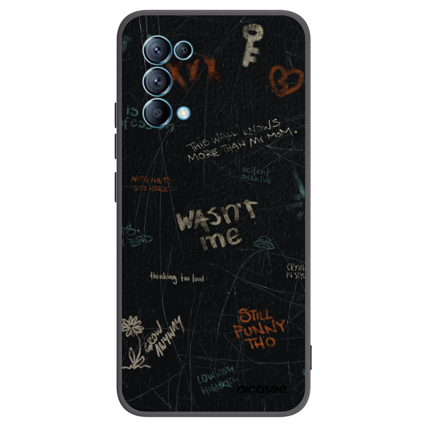 Picasee crna silikonska maskica za OPPO Reno 5 5G - CONFESSION