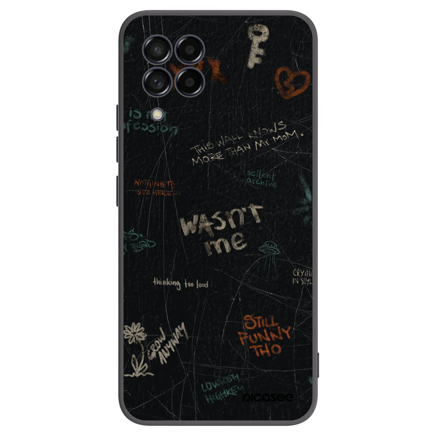 Picasee crna silikonska maskica za Samsung Galaxy M53 5G - CONFESSION