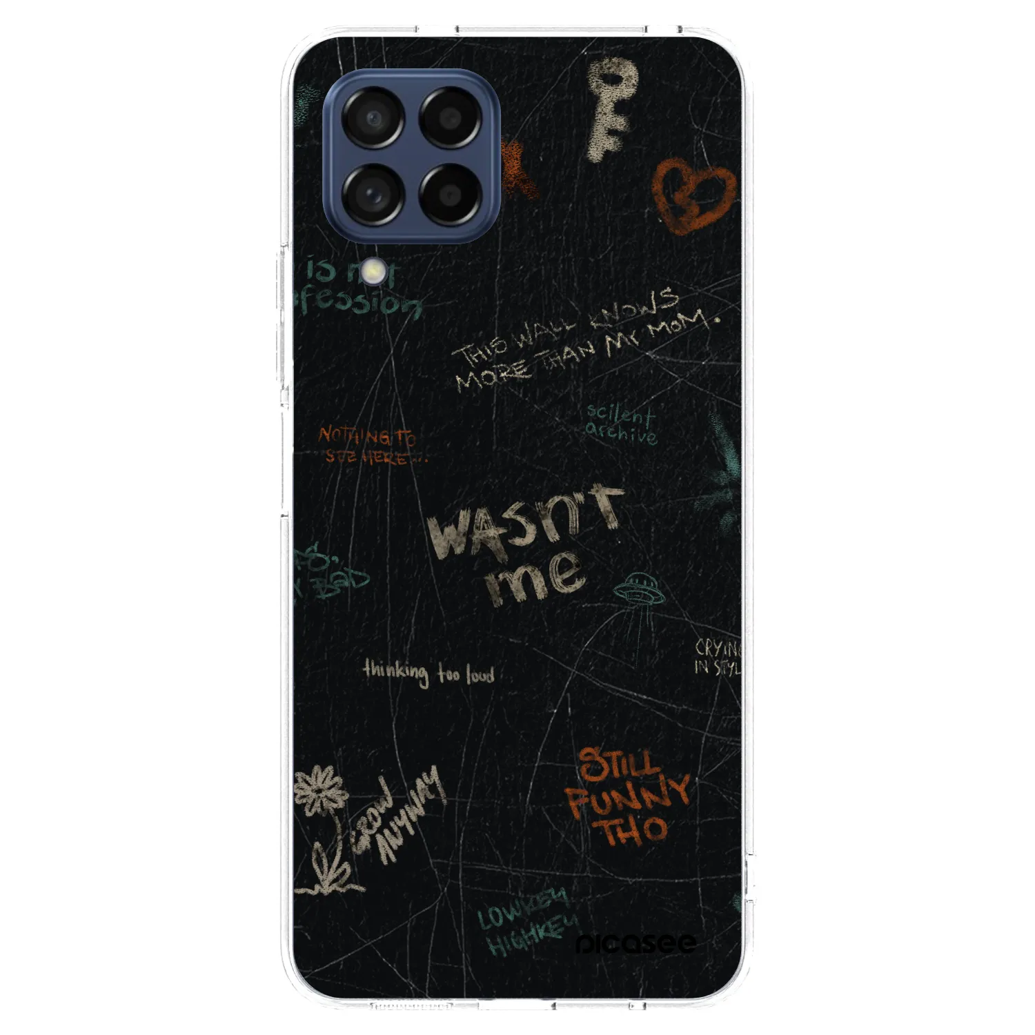 Picasee silikonska prozirna maskica za Samsung Galaxy M53 5G - CONFESSION