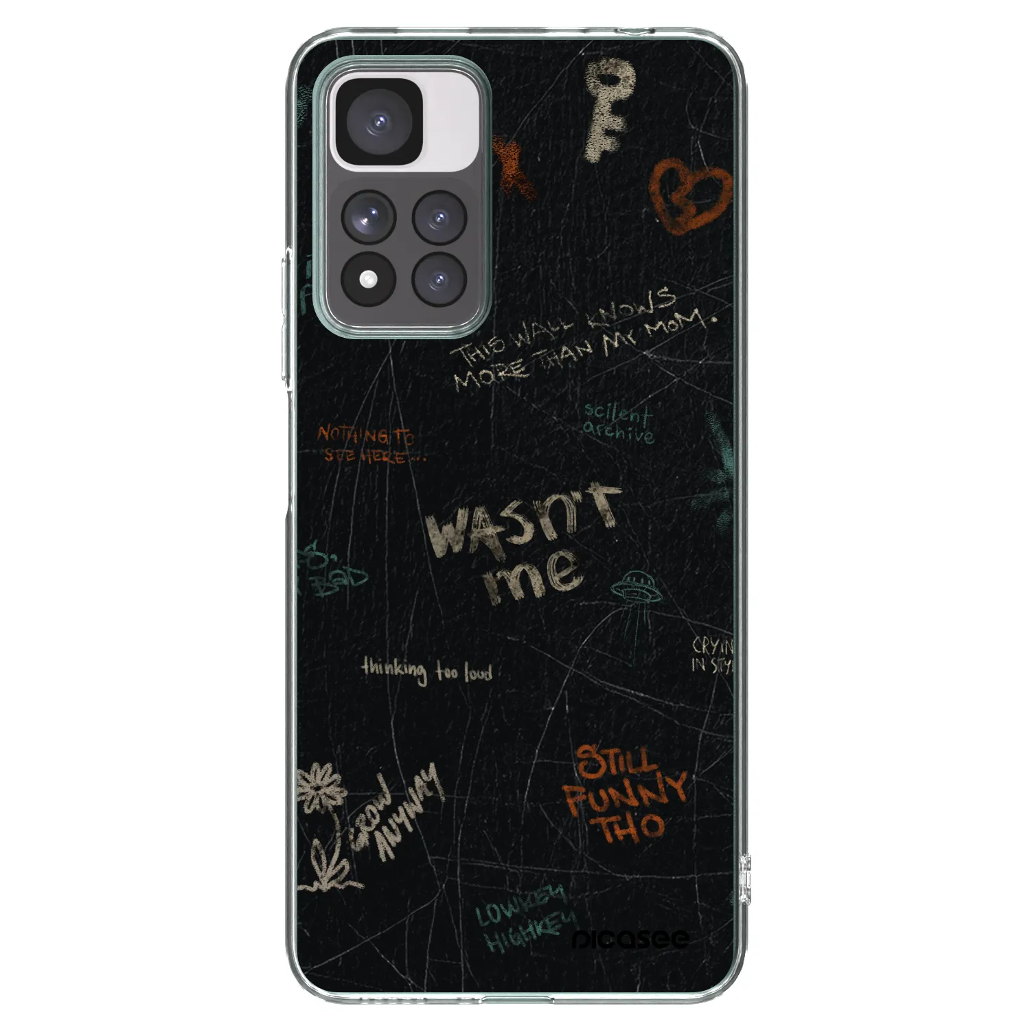Picasee silikonska prozirna maskica za Xiaomi Redmi Note 11 Pro+ 5G - CONFESSION