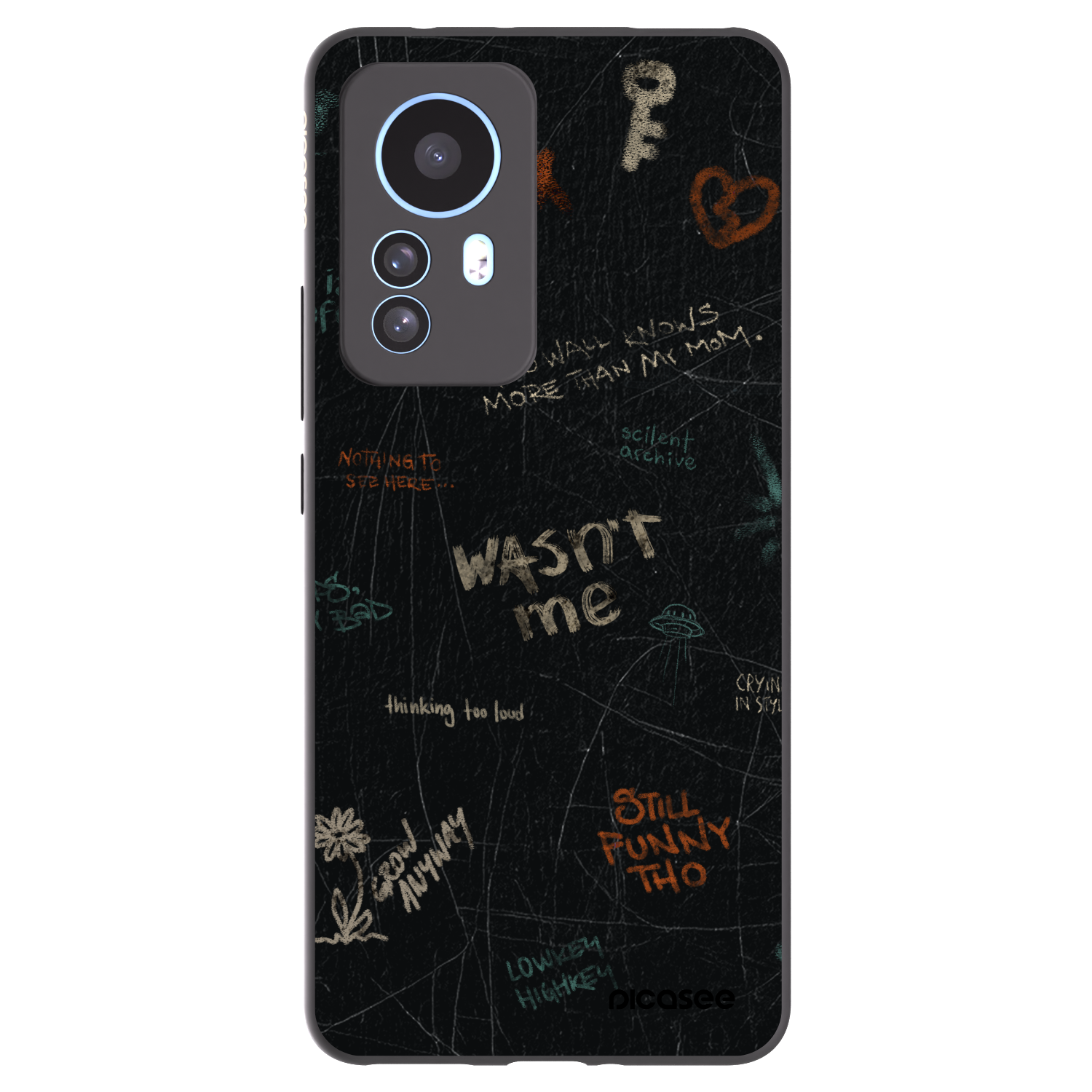 Picasee crna silikonska maskica za Xiaomi 12T - CONFESSION