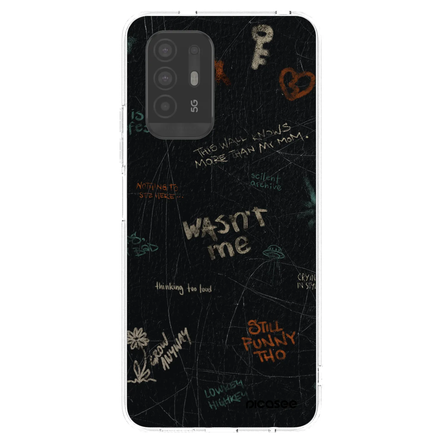 Picasee silikonska prozirna maskica za OPPO A94 5G - CONFESSION