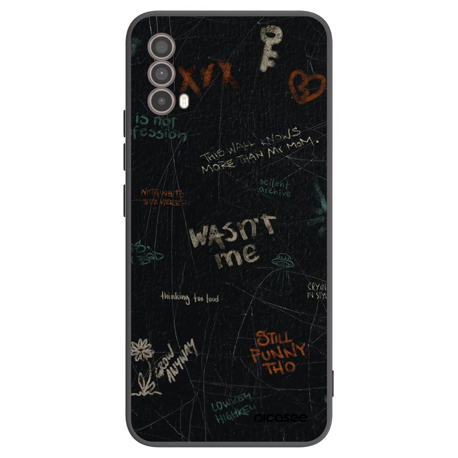 Picasee crna silikonska maskica za Motorola Moto E40 - CONFESSION