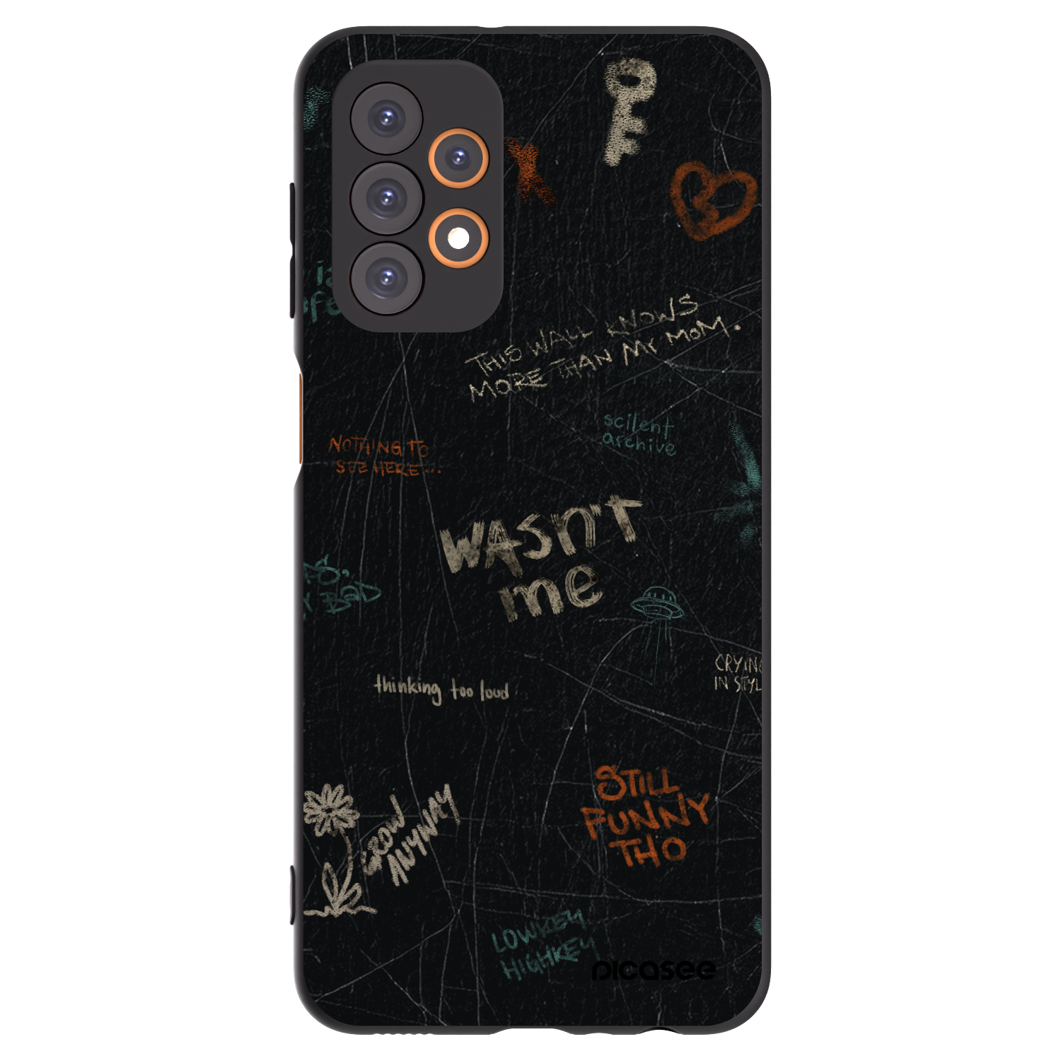 Picasee crna silikonska maskica za Samsung Galaxy A23 A235F 4G - CONFESSION