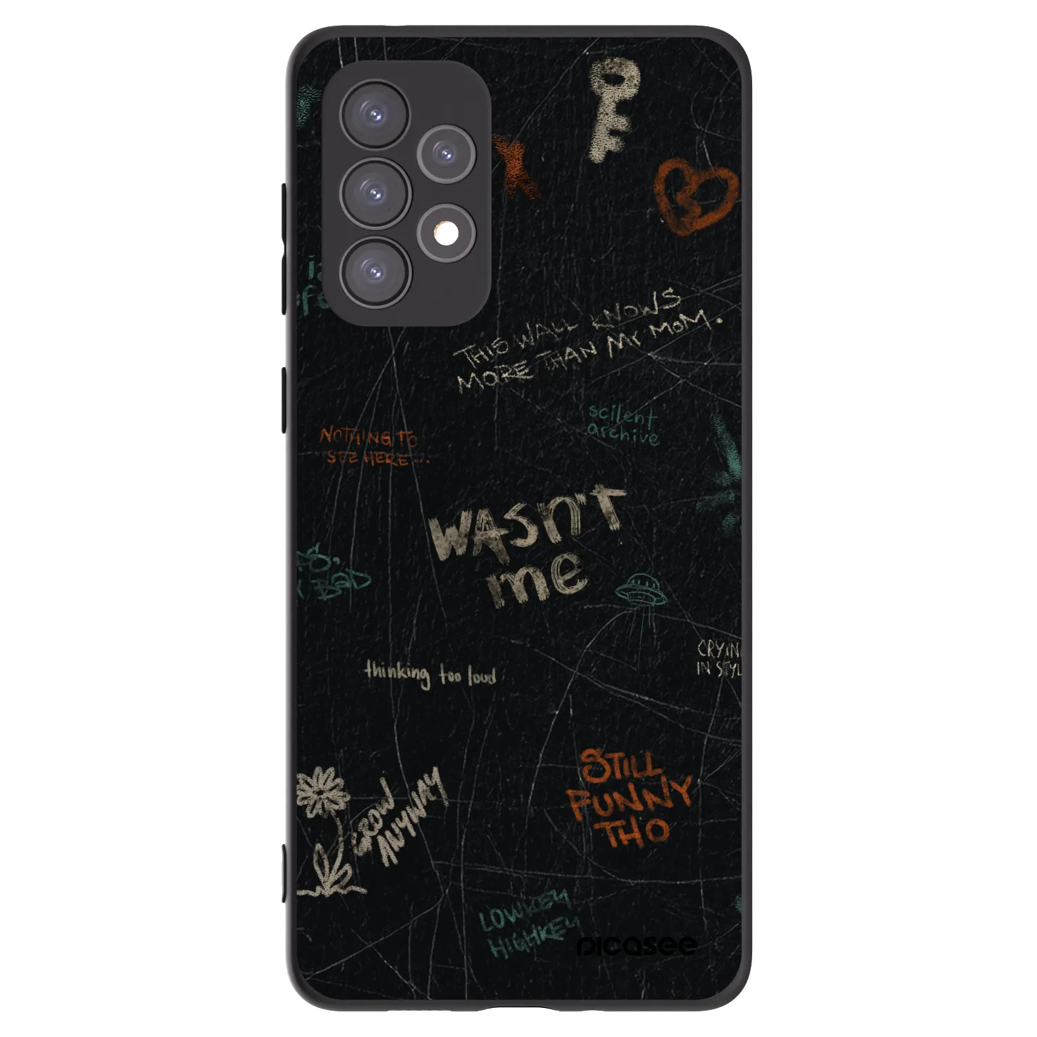 Picasee crna silikonska maskica za Samsung Galaxy A73 5G - CONFESSION
