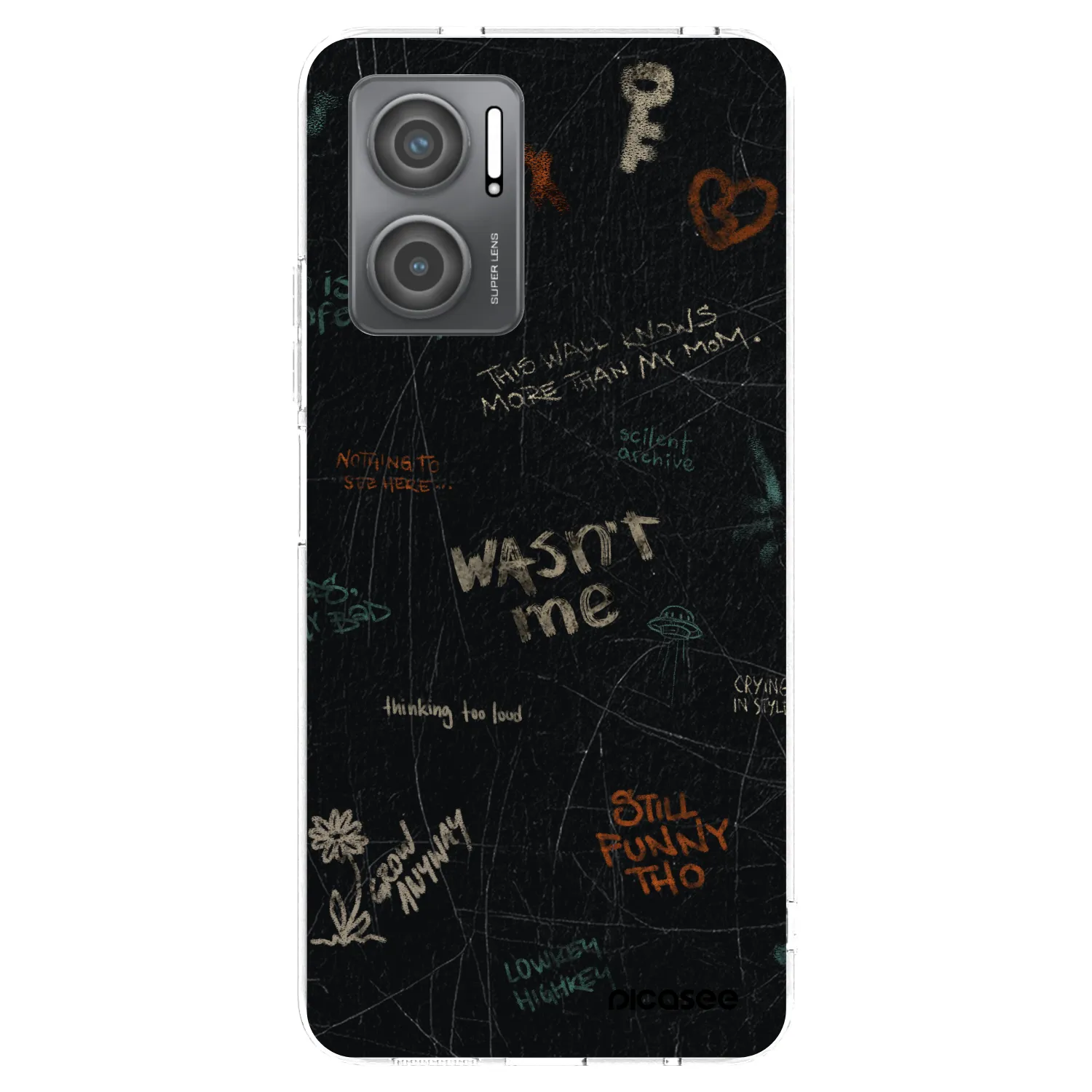 Picasee silikonska prozirna maskica za Xiaomi Redmi 10 5G - CONFESSION