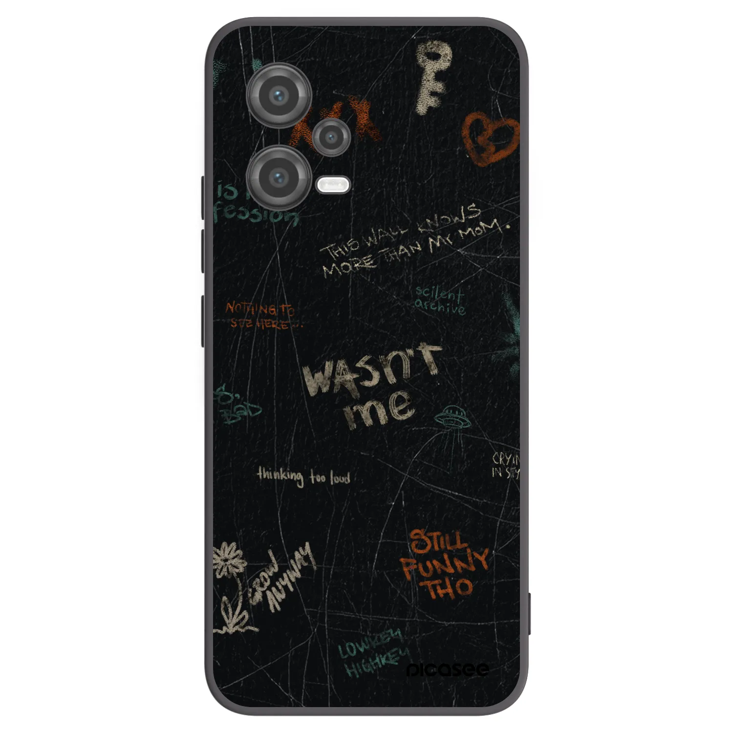 Picasee crna silikonska maskica za Xiaomi Poco X5 - CONFESSION