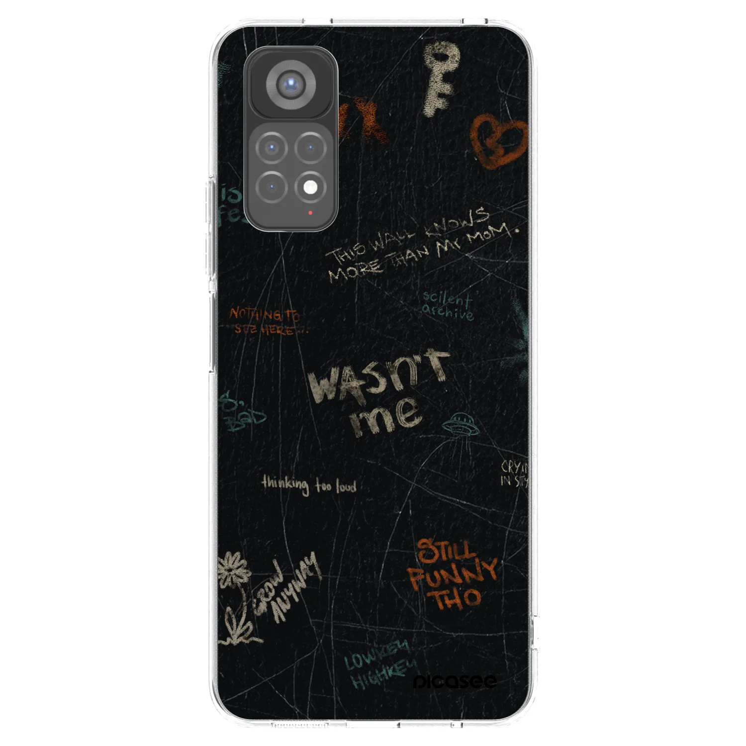 Picasee silikonska prozirna maskica za Xiaomi Redmi Note 11S 5G - CONFESSION