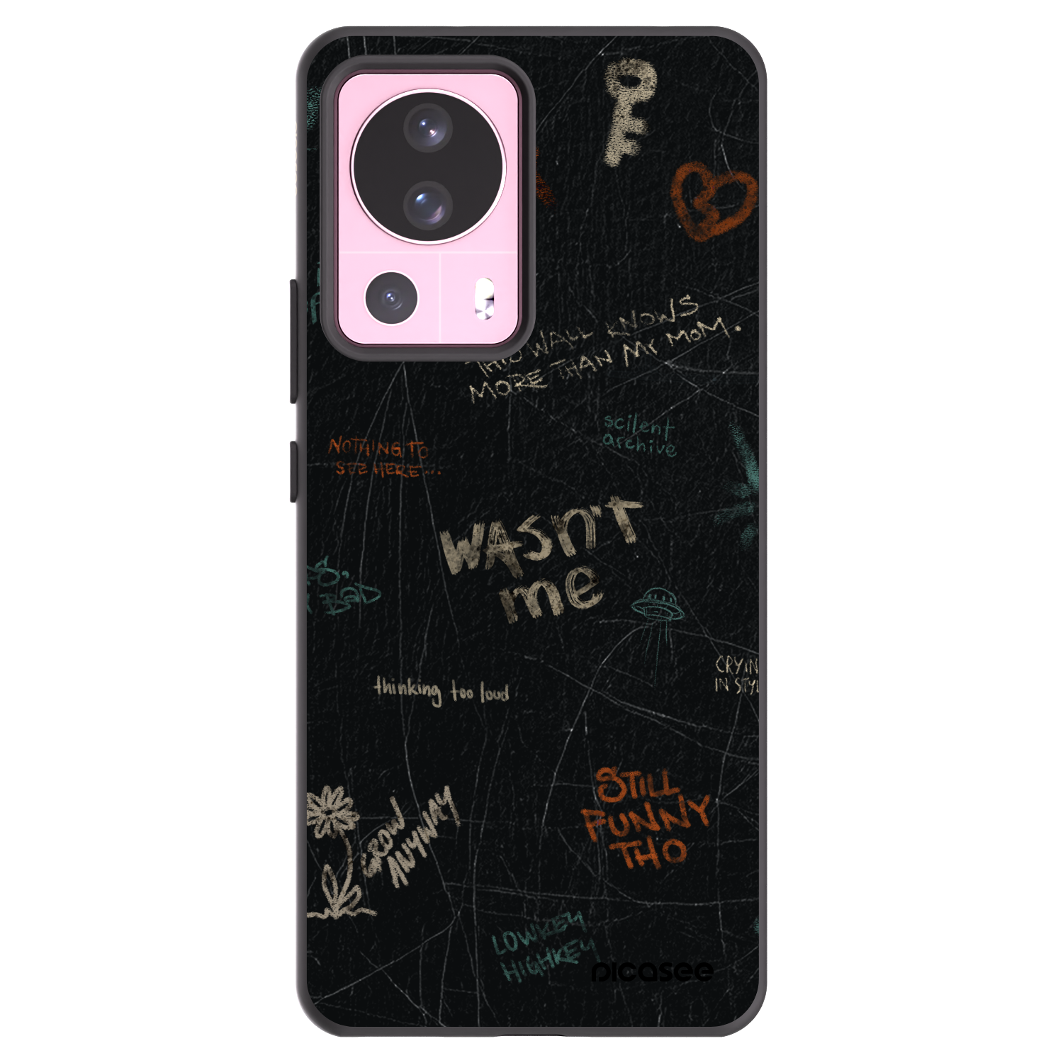Picasee crna silikonska maskica za Xiaomi 13 Lite - CONFESSION
