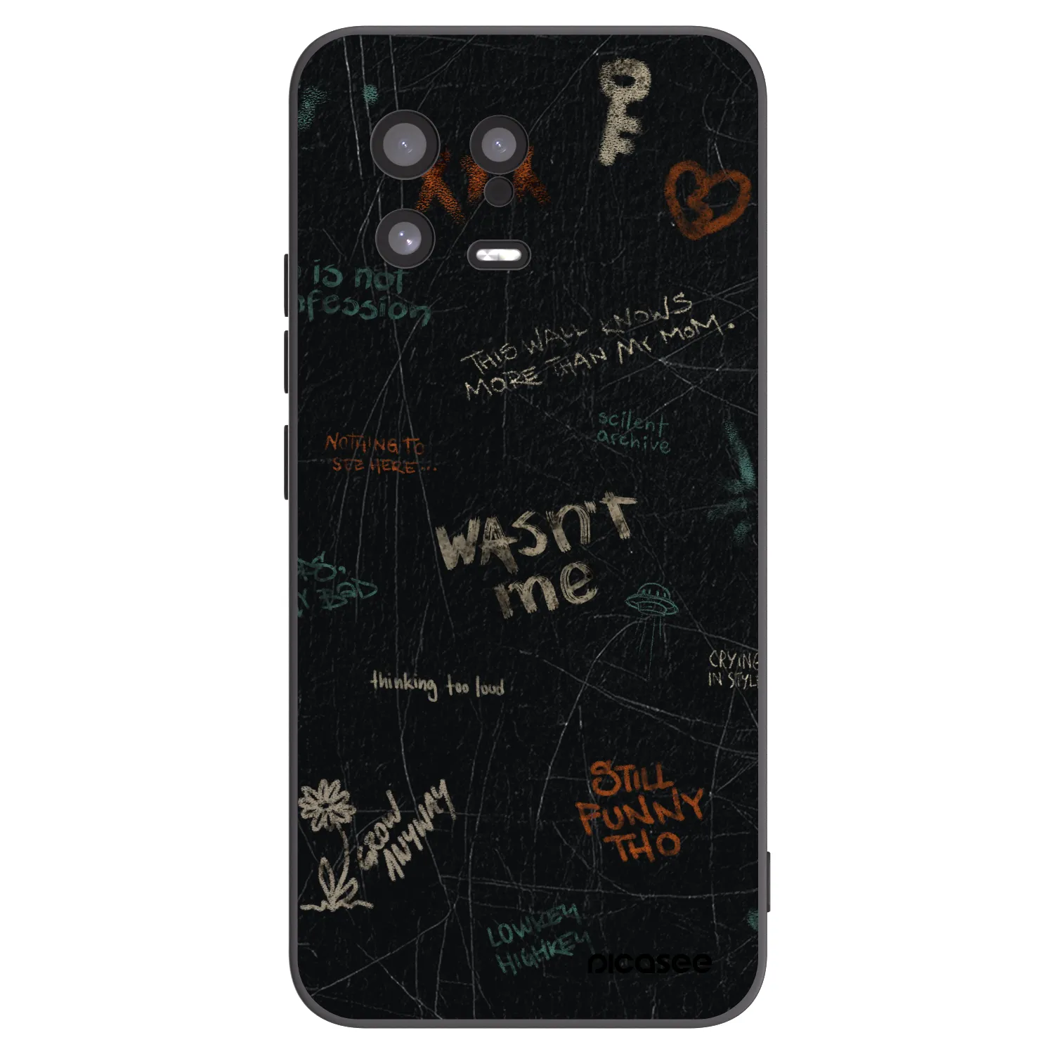 Picasee crna silikonska maskica za Xiaomi 13 - CONFESSION