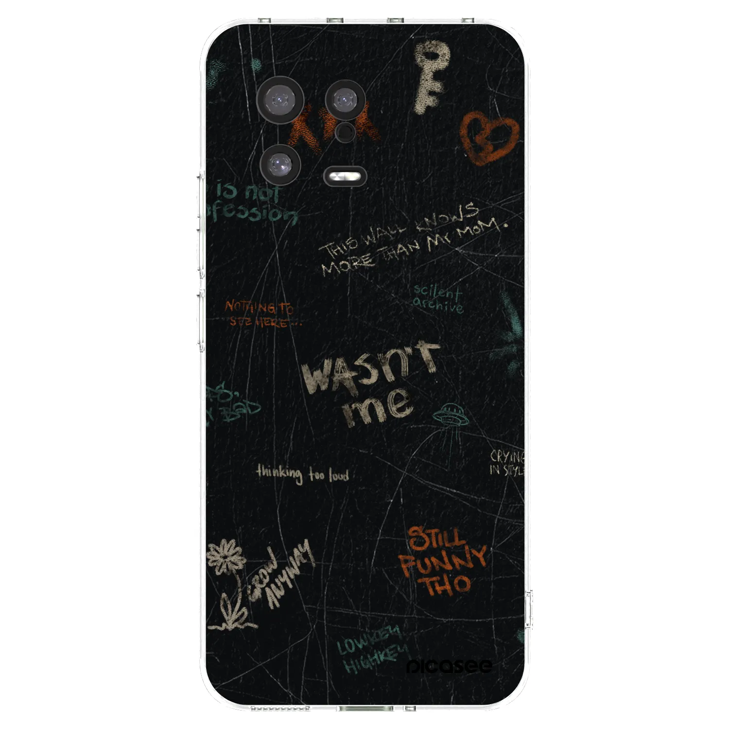 Picasee silikonska prozirna maskica za Xiaomi 13 - CONFESSION