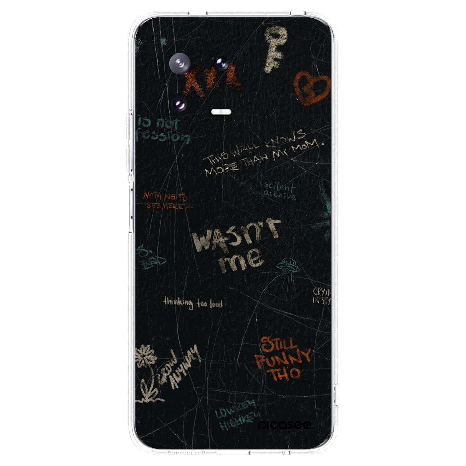 Picasee silikonska prozirna maskica za Xiaomi 13 Pro - CONFESSION