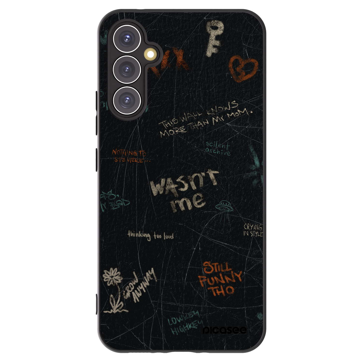 Picasee crna silikonska maskica za Samsung Galaxy A34 5G A346B - CONFESSION