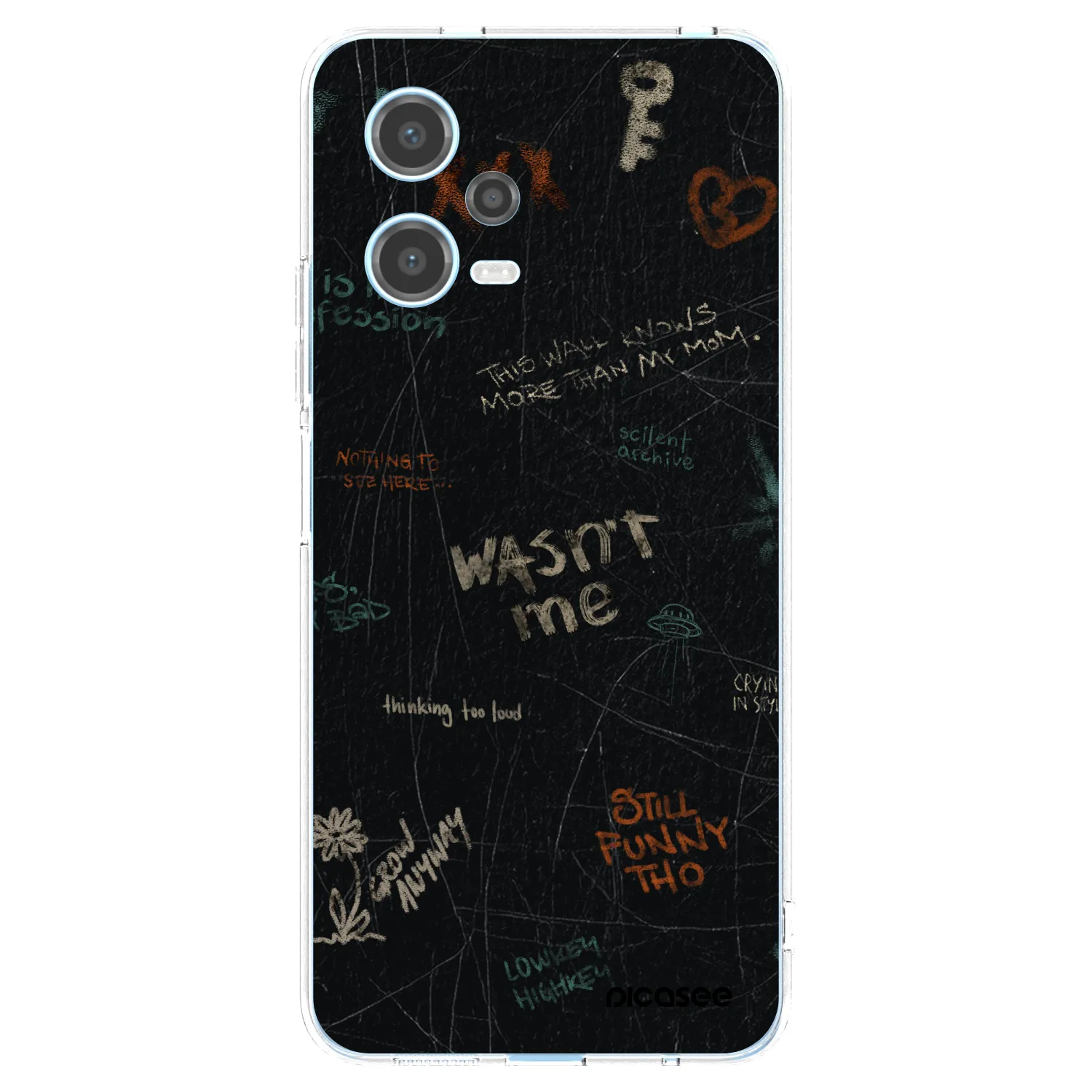Picasee silikonska prozirna maskica za Xiaomi Redmi Note 12 5G - CONFESSION