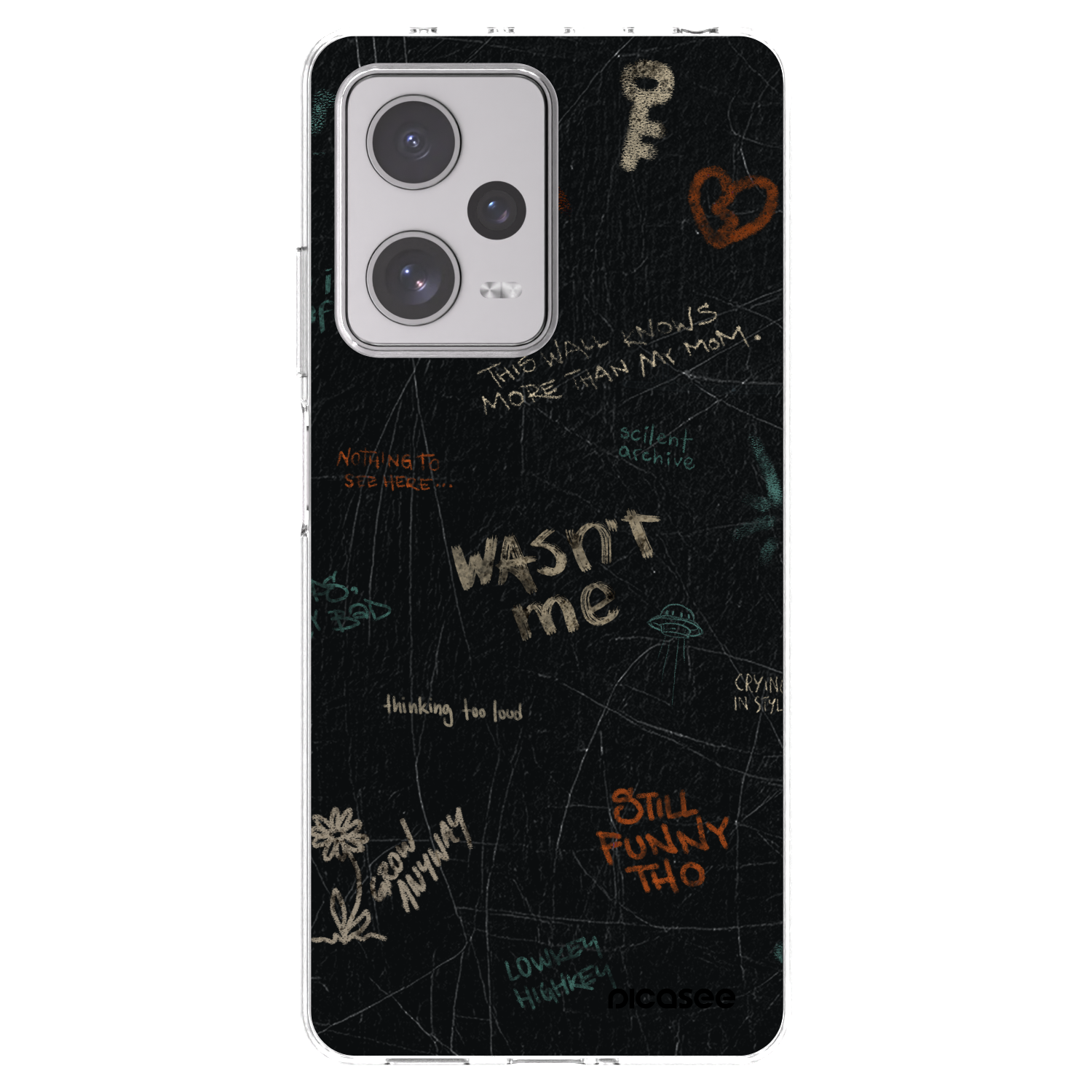 Picasee silikonska prozirna maskica za Xiaomi Redmi Note 12 Pro+ 5G - CONFESSION