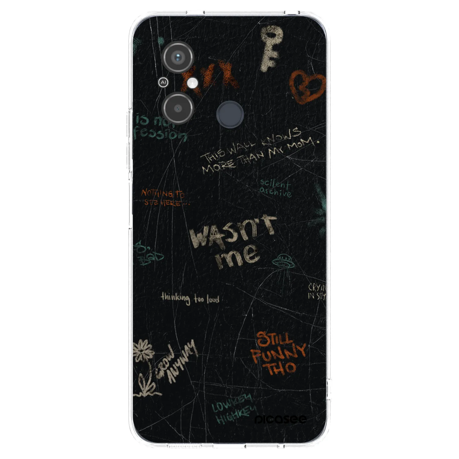 Picasee silikonska prozirna maskica za Xiaomi Redmi 12C - CONFESSION
