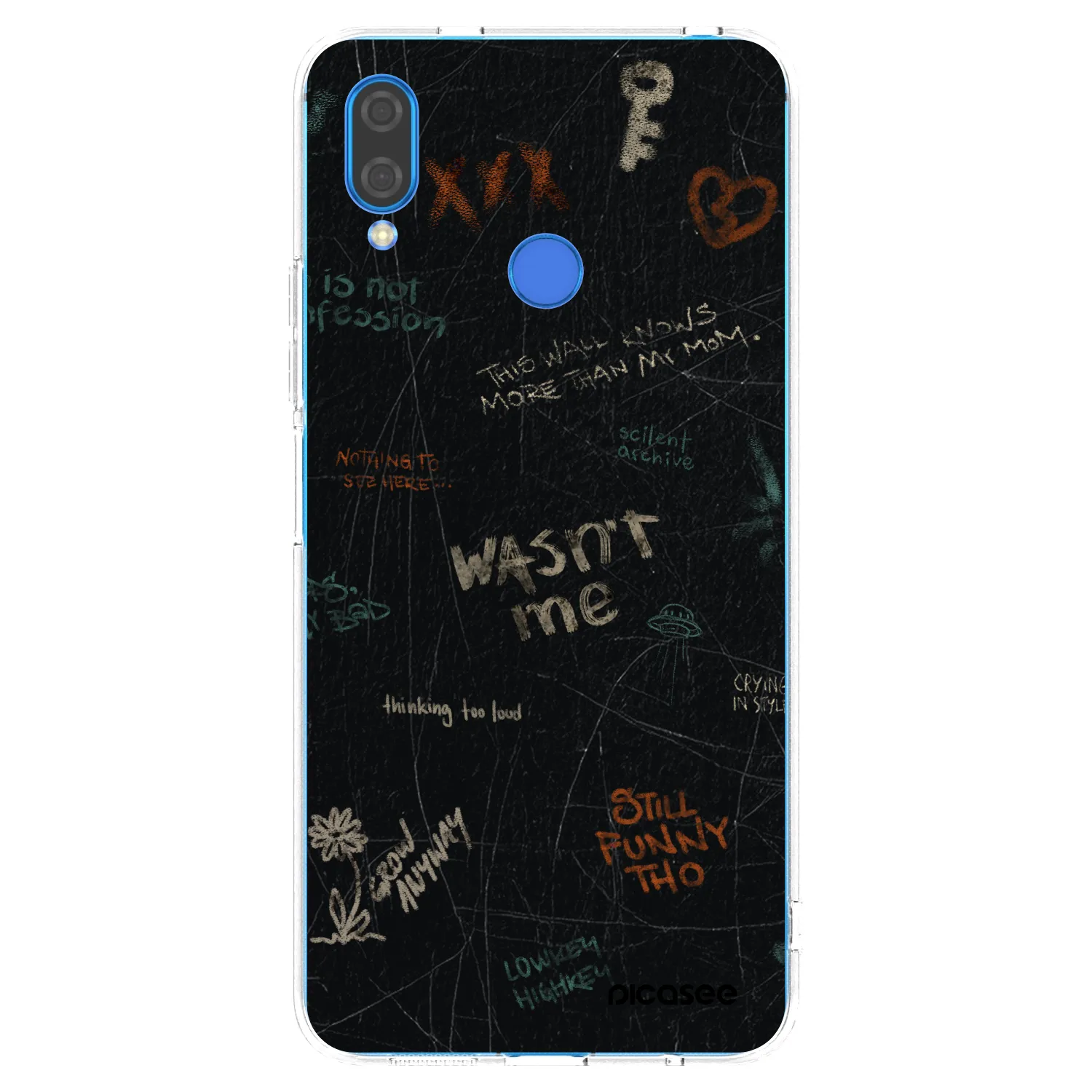 Picasee silikonska prozirna maskica za Huawei Nova 3 - CONFESSION