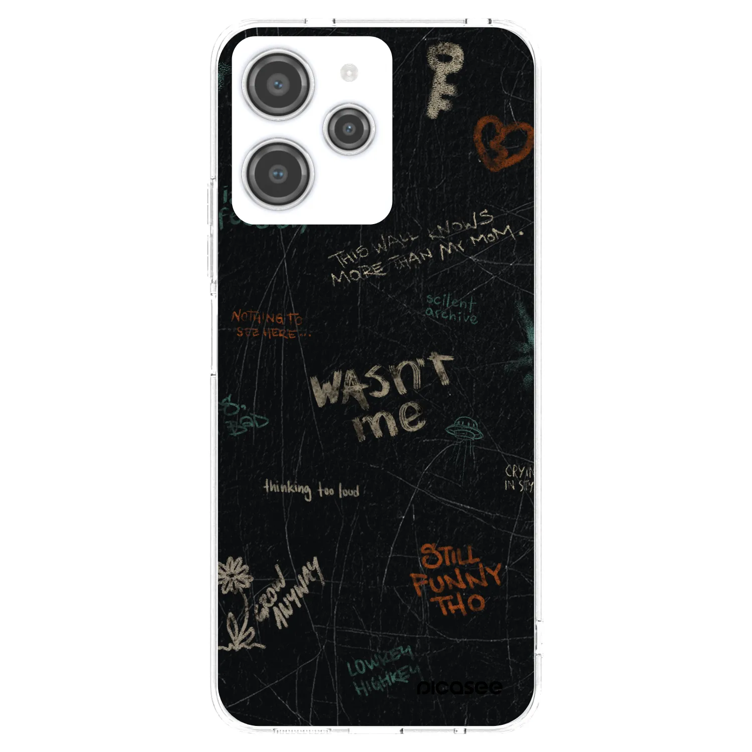 Picasee silikonska prozirna maskica za Xiaomi Redmi 12 4G - CONFESSION