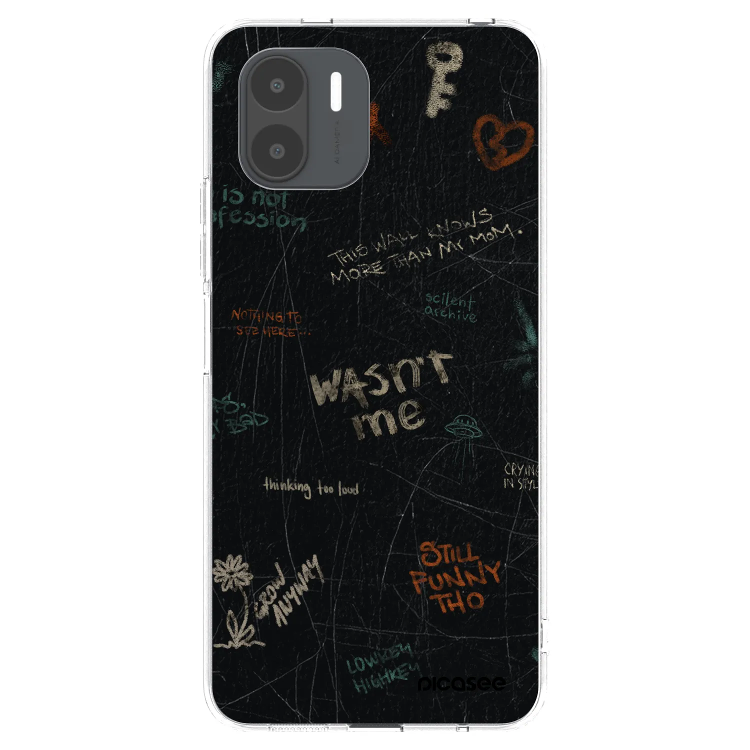 Picasee silikonska prozirna maskica za Xiaomi Redmi A2 - CONFESSION