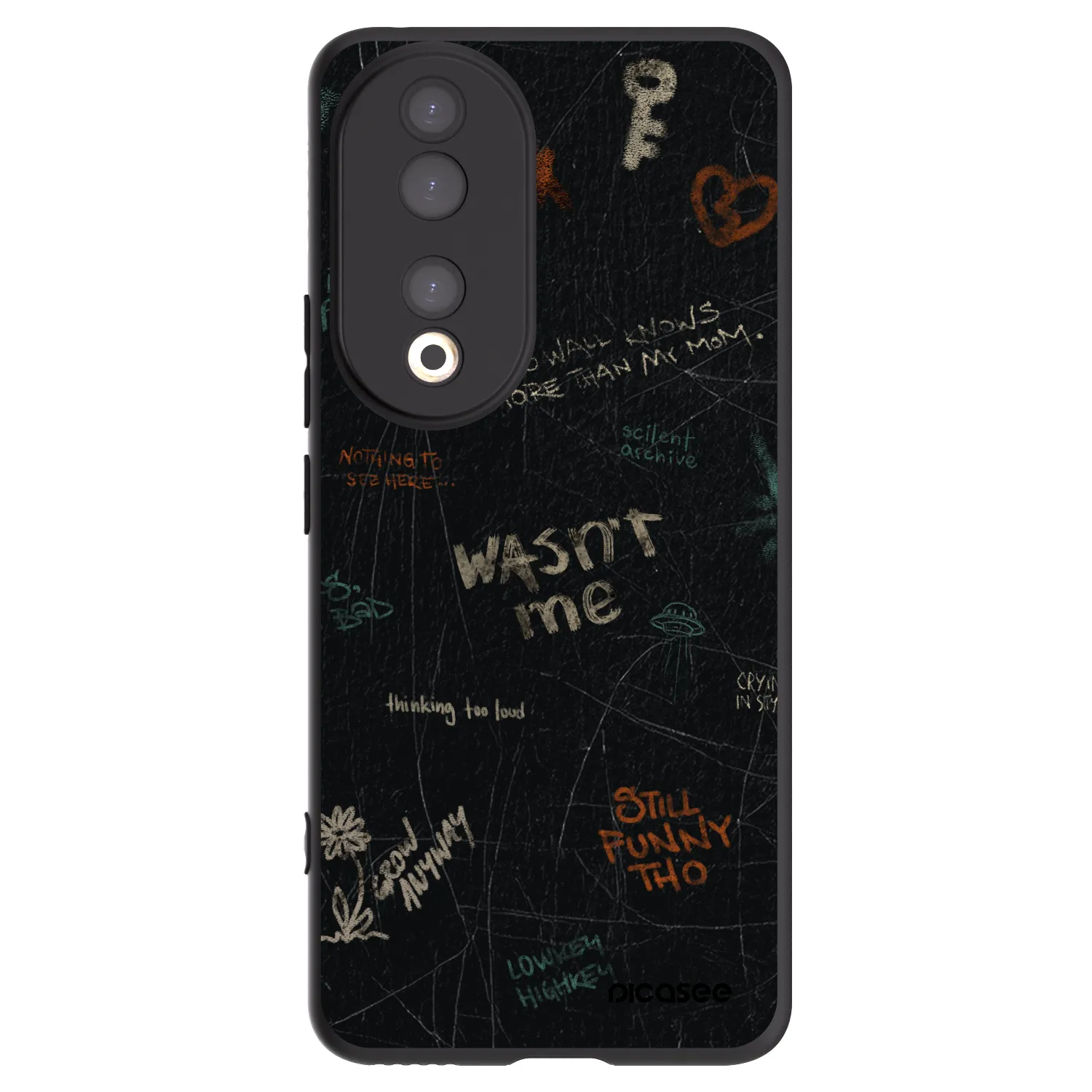 Picasee crna silikonska maskica za Honor 90 5G - CONFESSION
