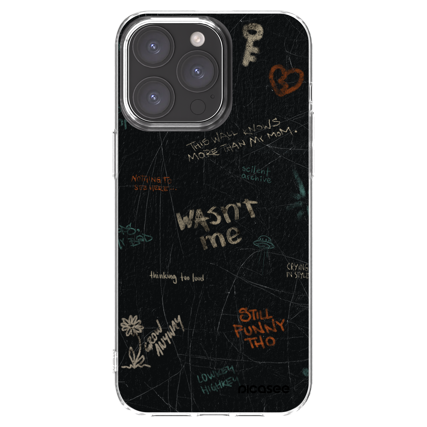 Picasee silikonska prozirna maskica za Apple iPhone 15 Pro Max - CONFESSION