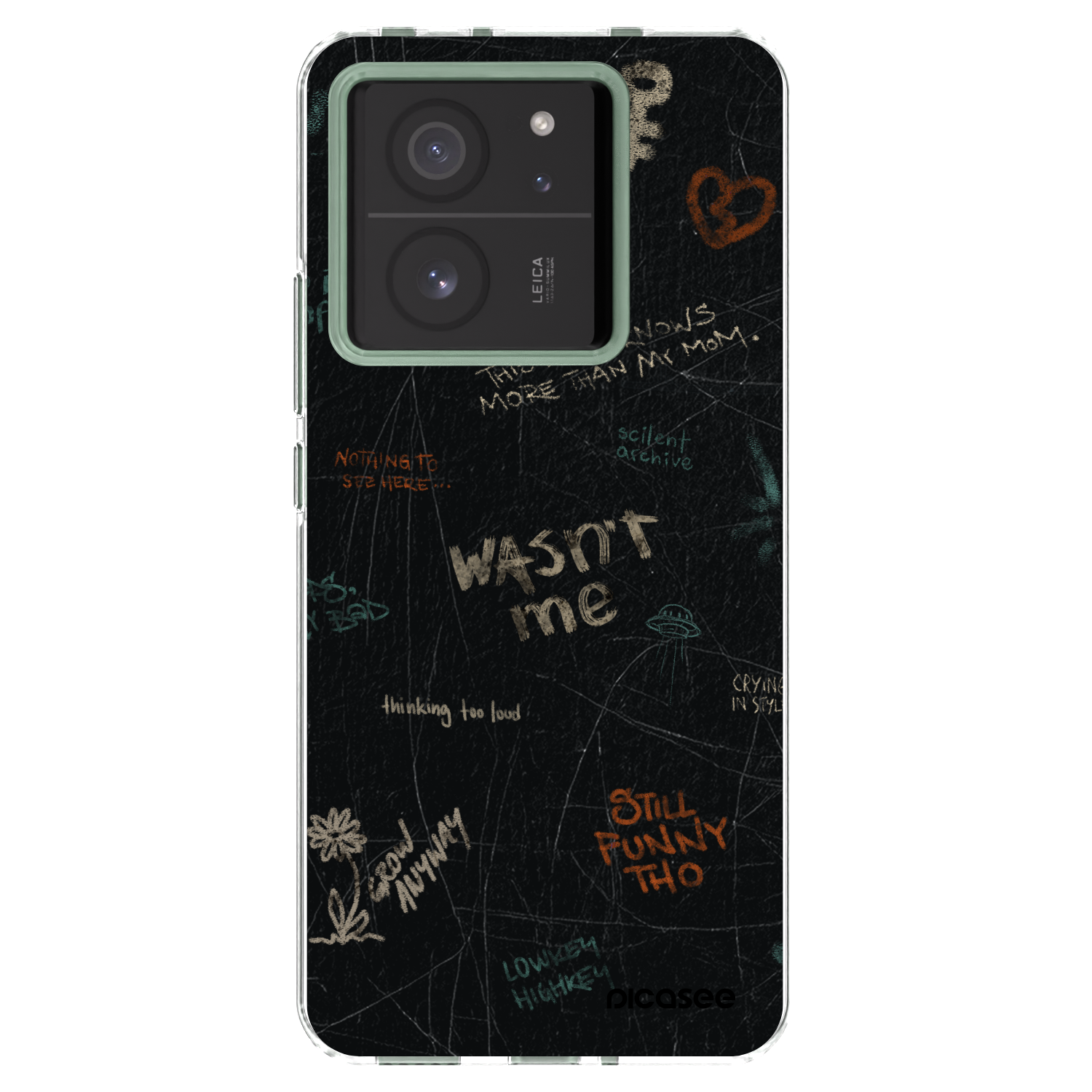 Picasee silikonska prozirna maskica za Xiaomi 13T - CONFESSION