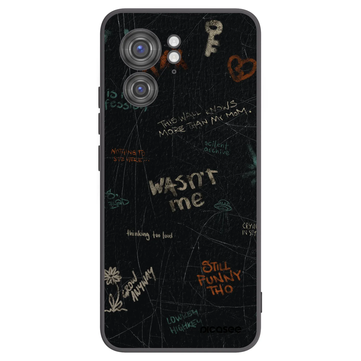 Picasee crna silikonska maskica za Motorola Edge 40 - CONFESSION