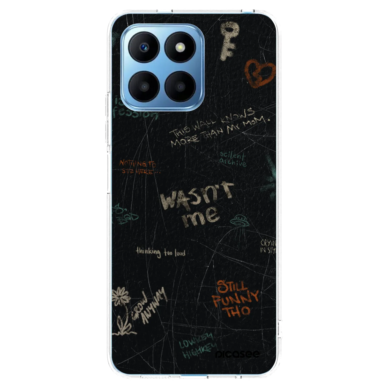 Picasee silikonska prozirna maskica za Honor 70 Lite - CONFESSION
