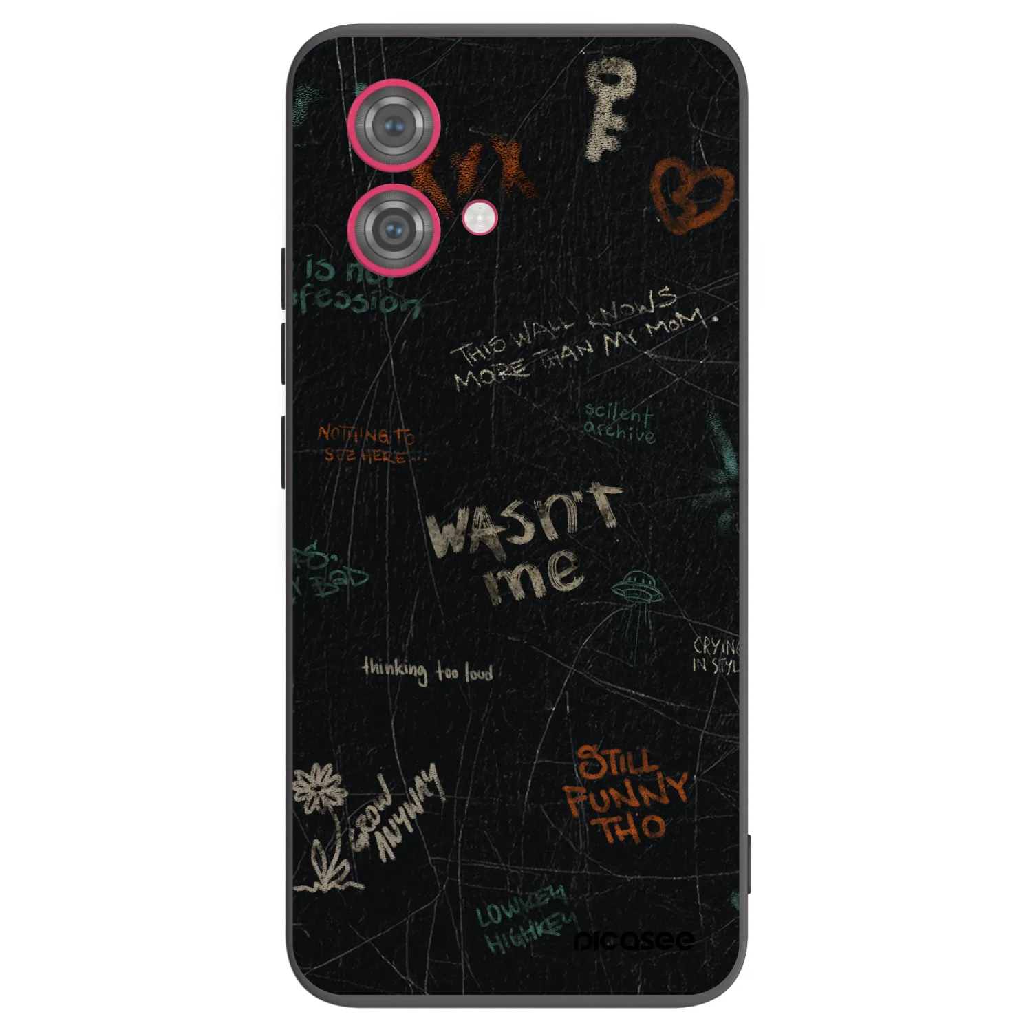 Picasee crna silikonska maskica za Motorola Moto G84 5G - CONFESSION