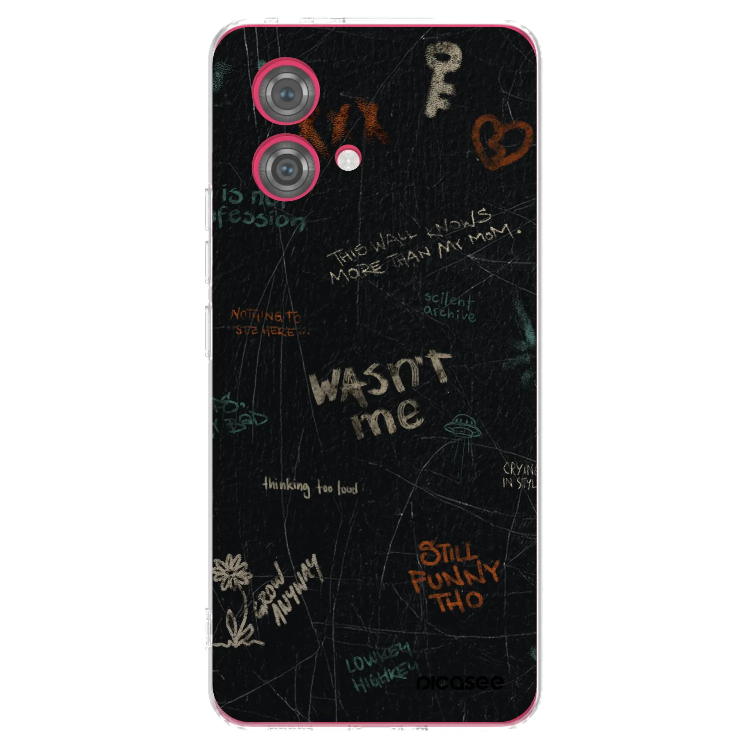 Picasee silikonska prozirna maskica za Motorola Moto G84 5G - CONFESSION