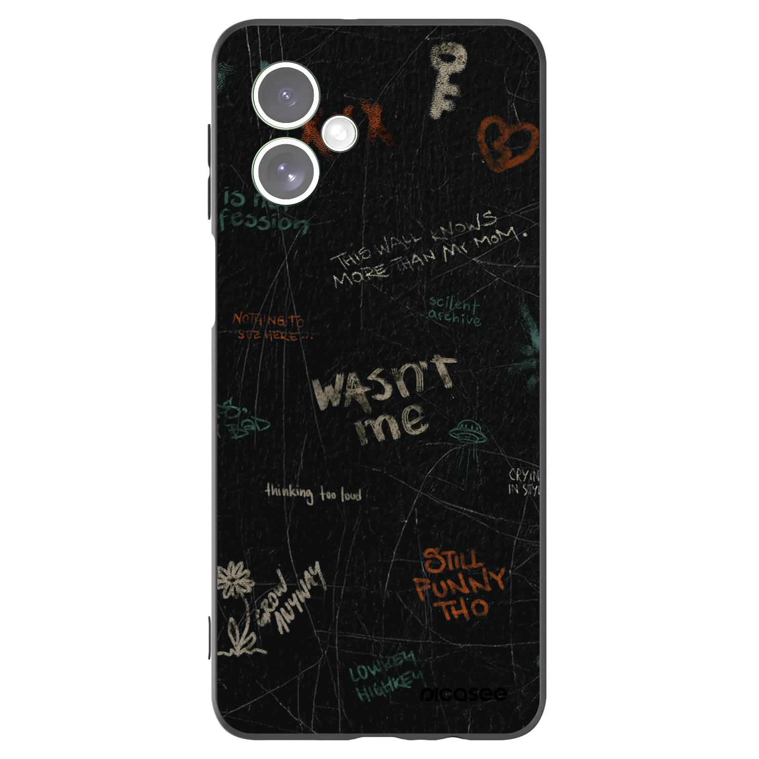 Picasee crna silikonska maskica za Motorola Moto G54 5G - CONFESSION