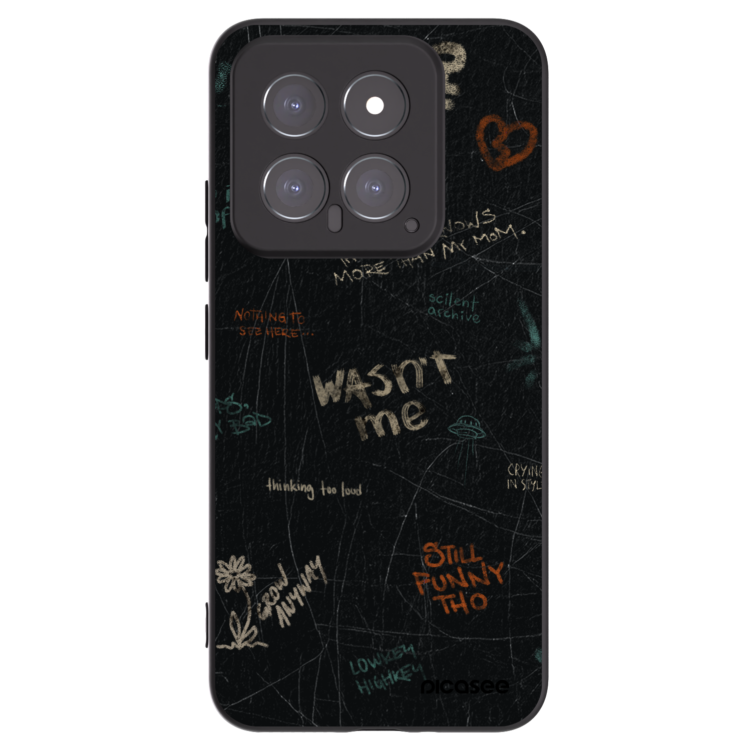 Picasee crna silikonska maskica za Xiaomi 14 - CONFESSION
