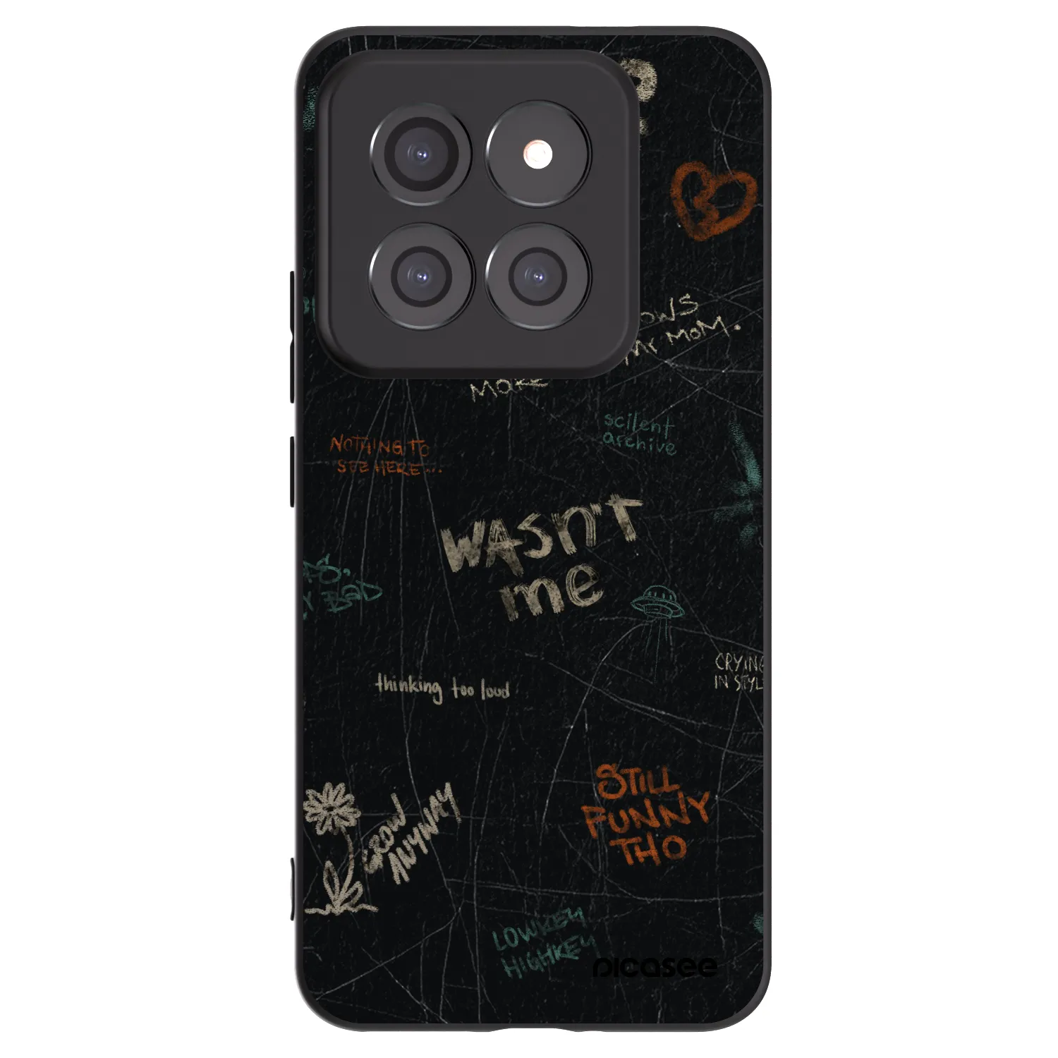 Picasee crna silikonska maskica za Xiaomi 14 Pro - CONFESSION