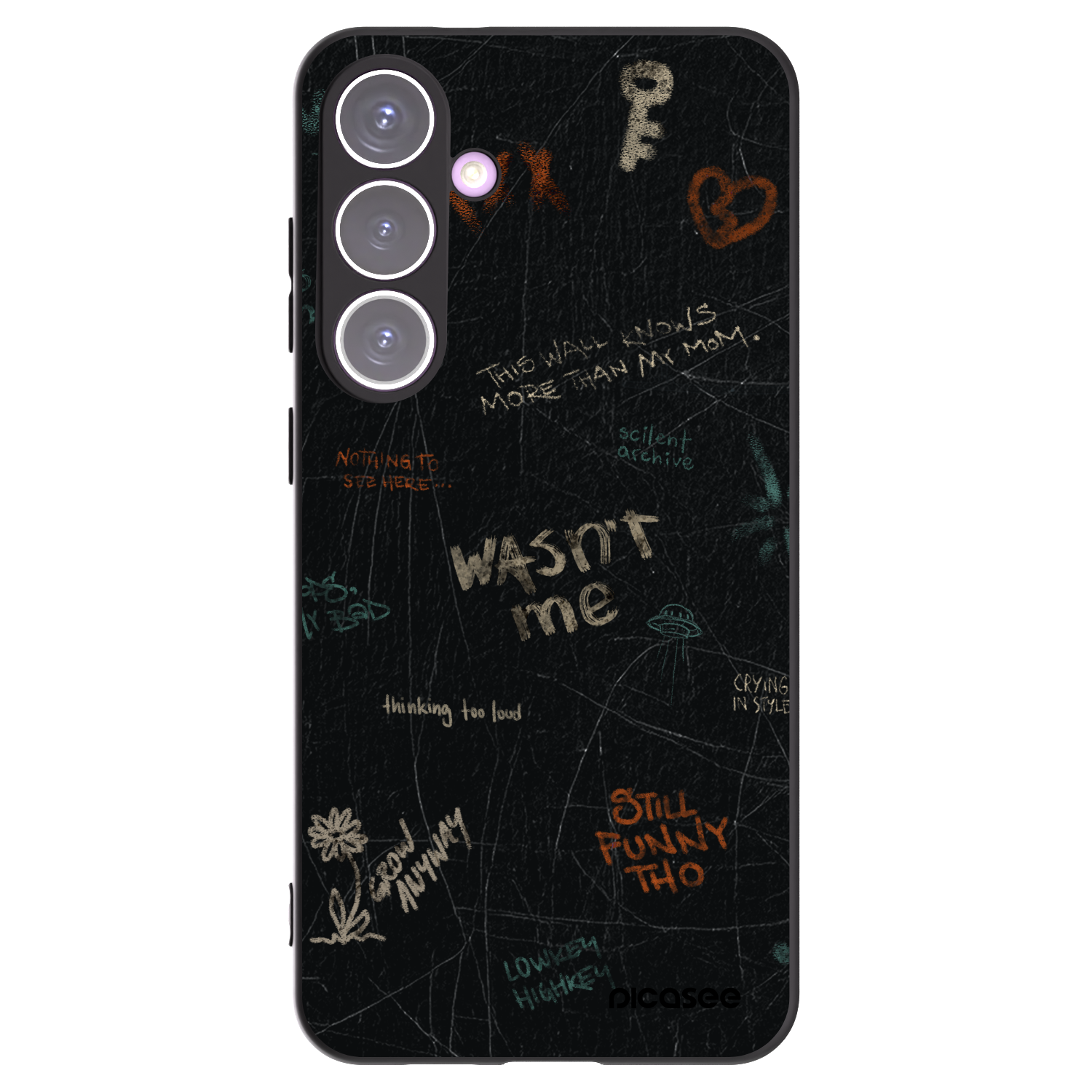 Picasee crna silikonska maskica za Samsung Galaxy S24+ S926B 5G - CONFESSION