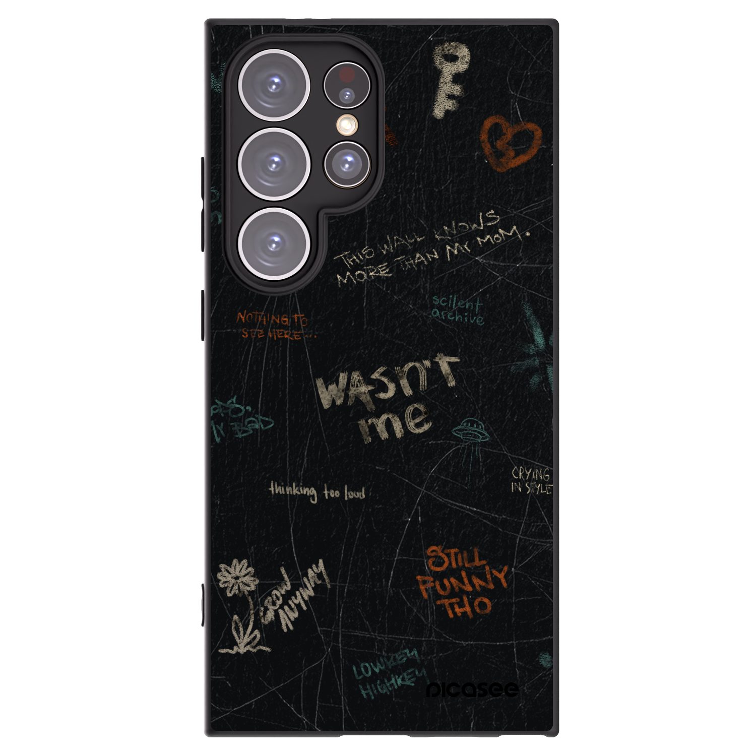 Picasee crna silikonska maskica za Samsung Galaxy S24 Ultra S928B 5G - CONFESSION