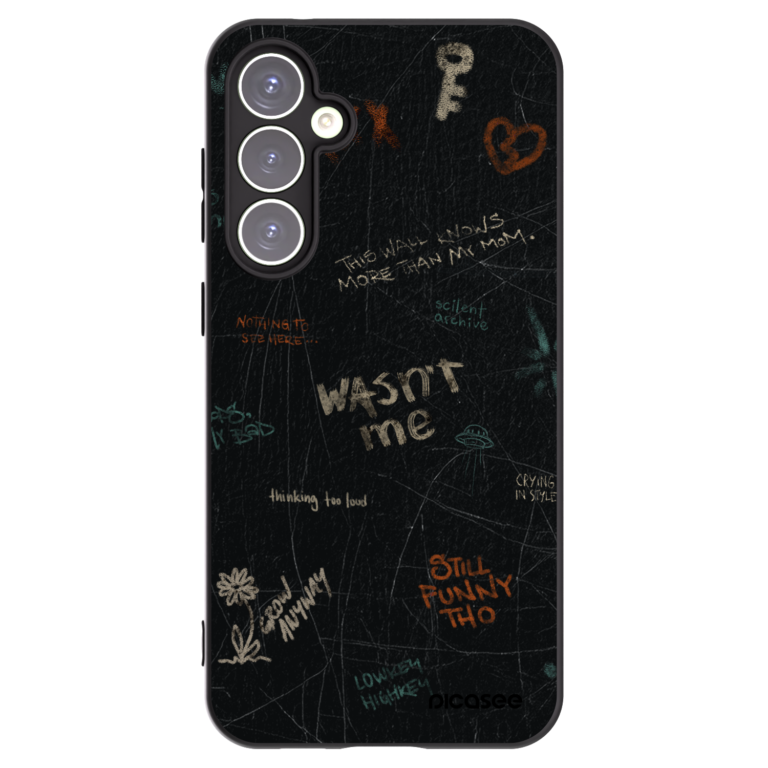 Picasee crna silikonska maskica za Samsung Galaxy S23 FE S711B - CONFESSION