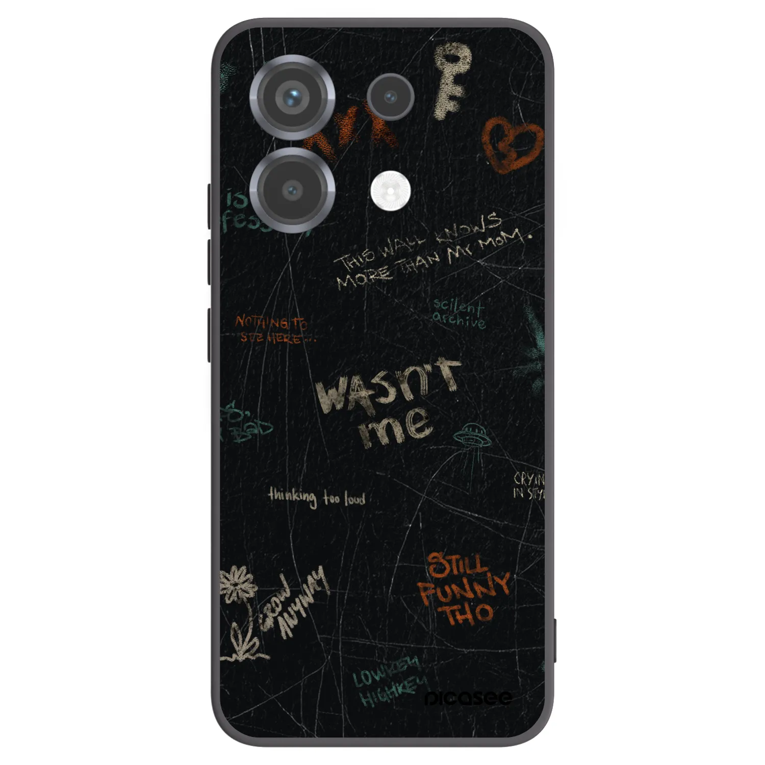 Picasee crna silikonska maskica za Xiaomi Poco X6 - CONFESSION
