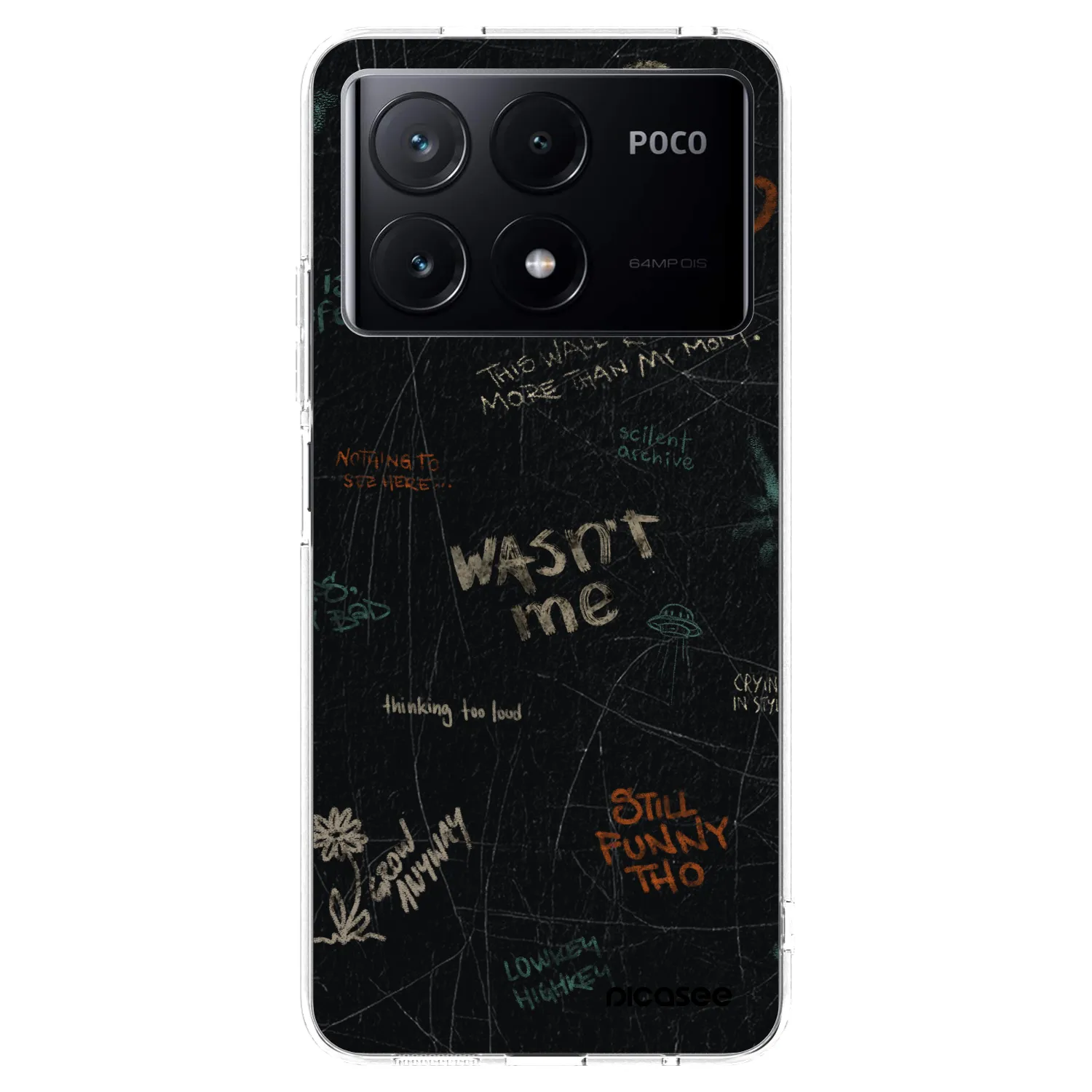 Picasee silikonska prozirna maskica za Xiaomi Poco X6 Pro - CONFESSION