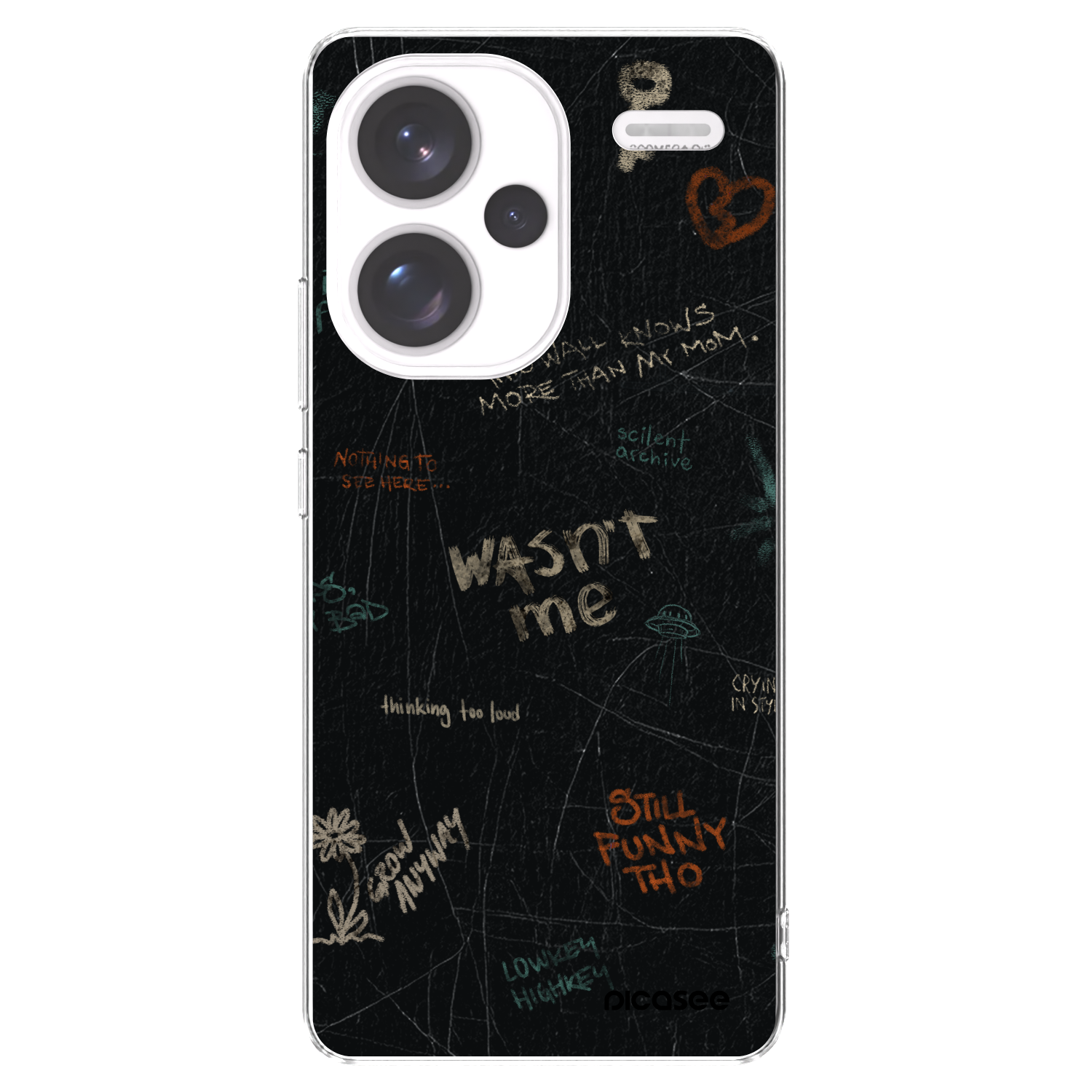 Picasee silikonska prozirna maskica za Xiaomi Redmi Note 13 Pro+ 5G - CONFESSION