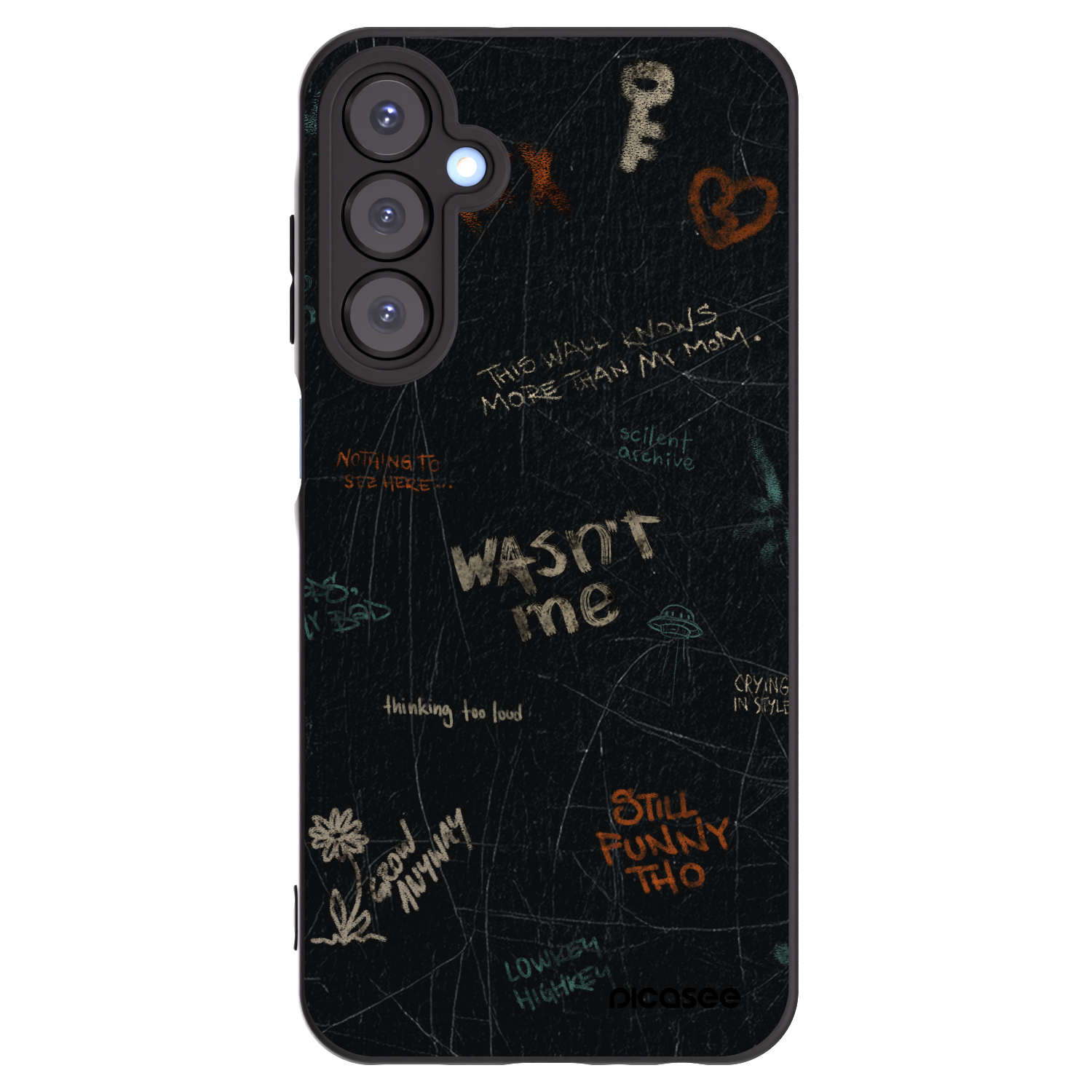 Picasee crna silikonska maskica za Samsung Galaxy A25 A256B 5G - CONFESSION