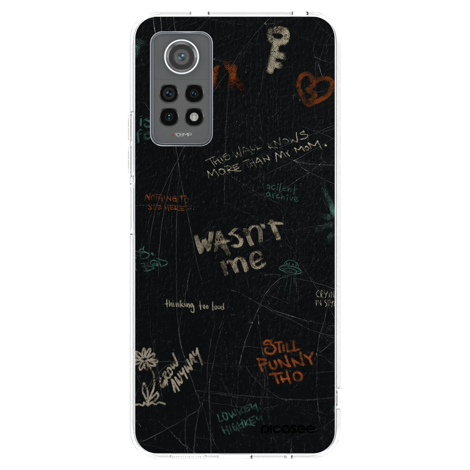 Picasee silikonska prozirna maskica za Xiaomi Redmi Note 12 Pro 4G - CONFESSION
