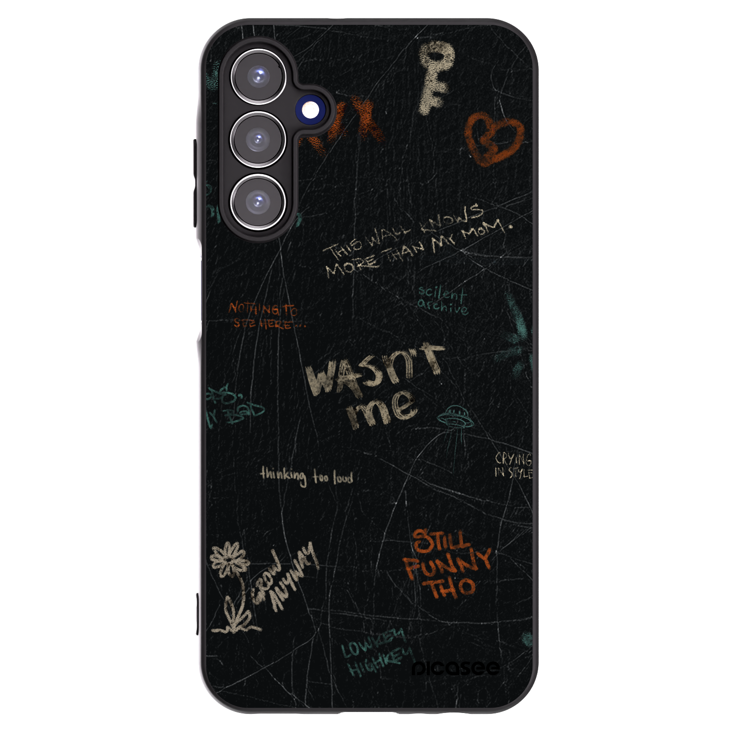 Picasee crna silikonska maskica za Samsung Galaxy A15 A156B 5G - CONFESSION