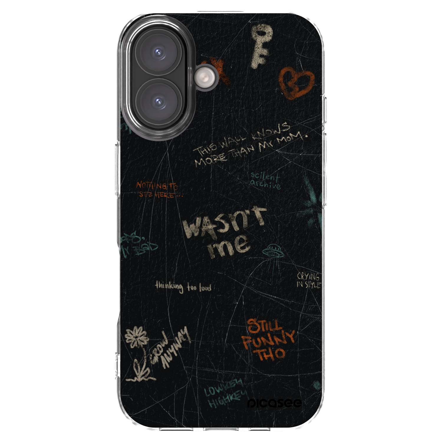 Picasee silikonska prozirna maskica za Apple iPhone 16 - CONFESSION