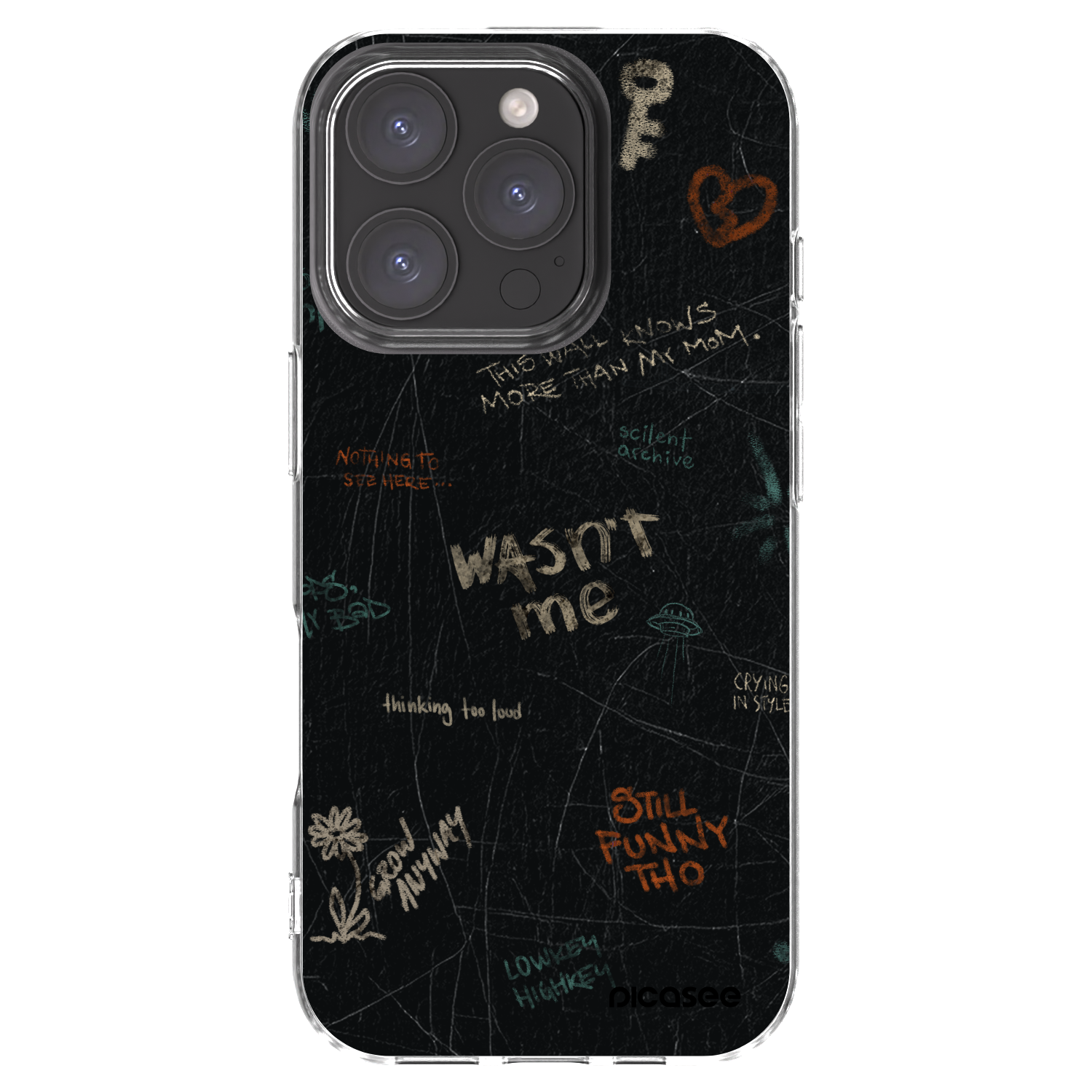 Picasee silikonska prozirna maskica za Apple iPhone 16 Pro - CONFESSION