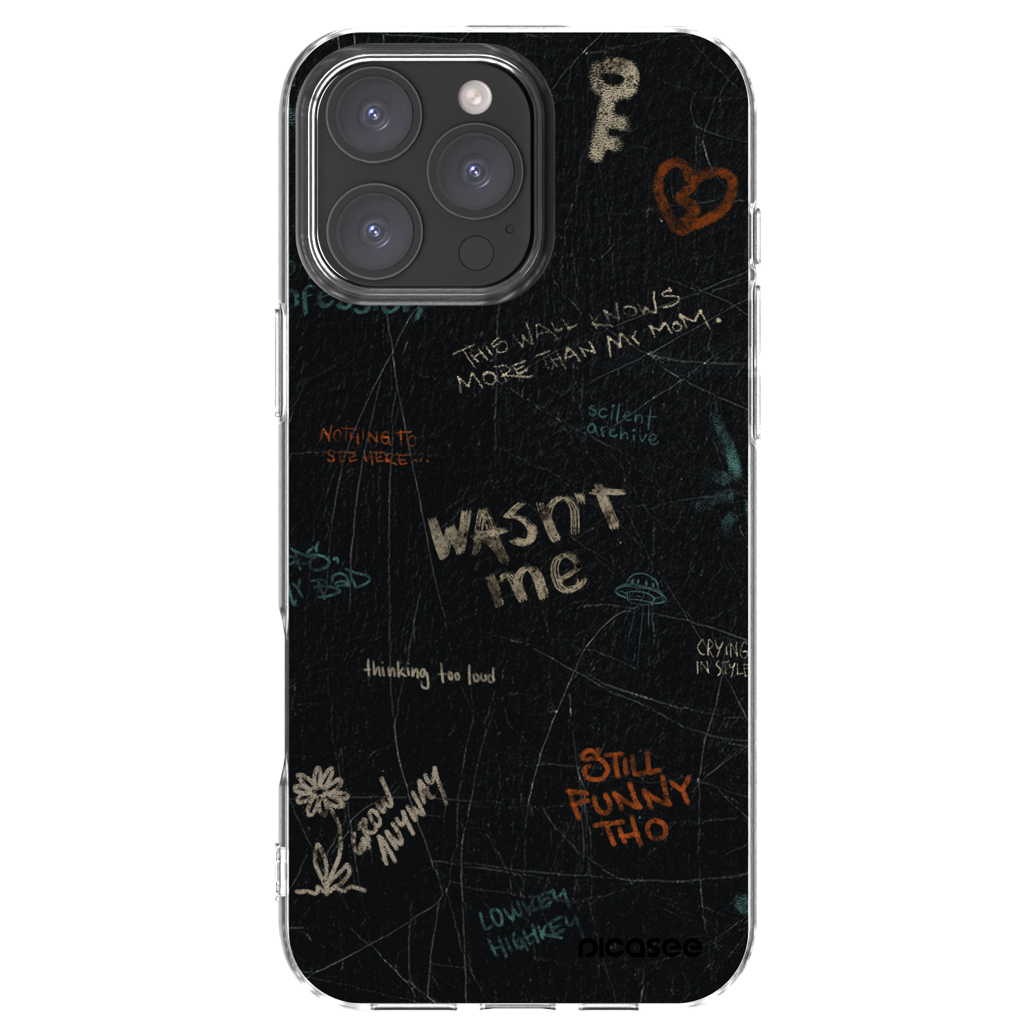 Picasee silikonska prozirna maskica za Apple iPhone 16 Pro Max - CONFESSION