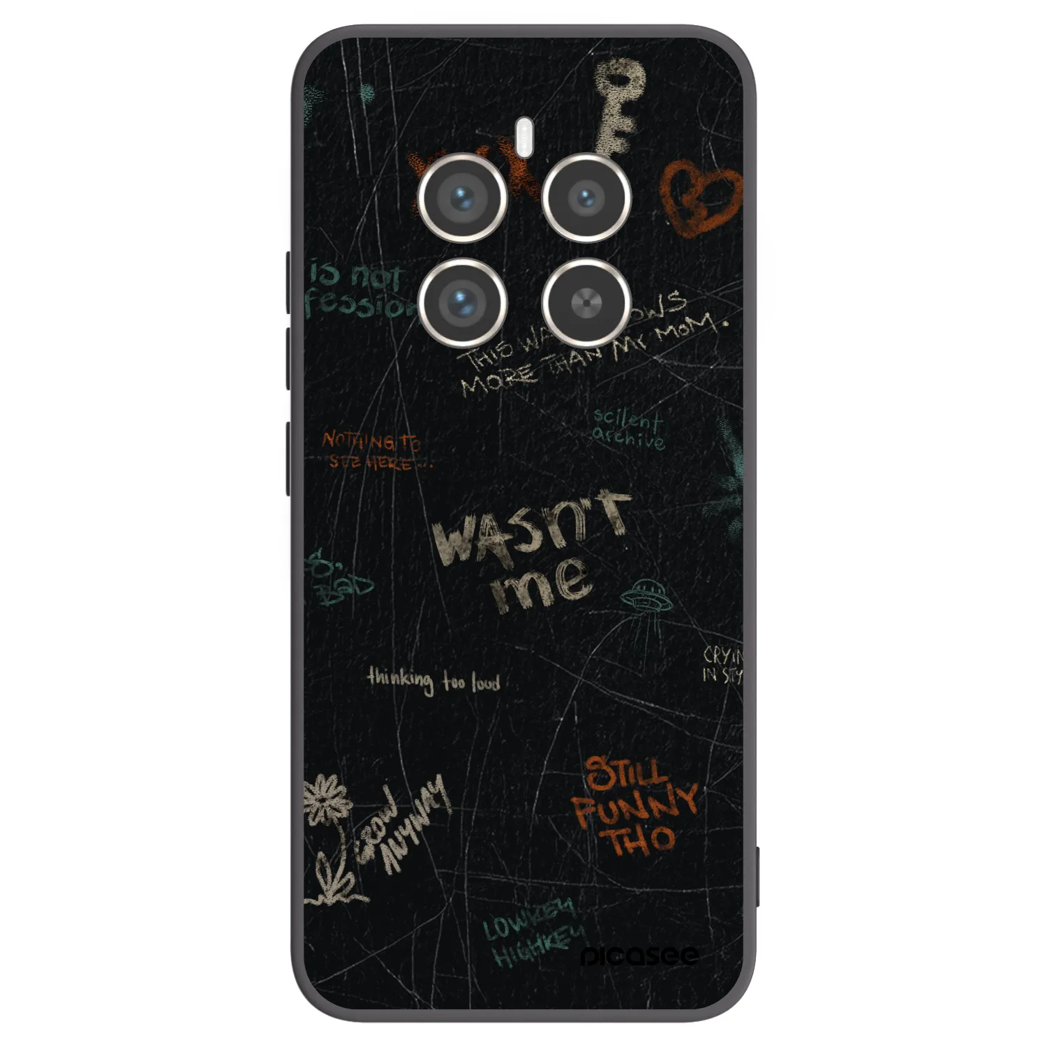 Picasee crna silikonska maskica za Realme 12 Pro 5G - CONFESSION