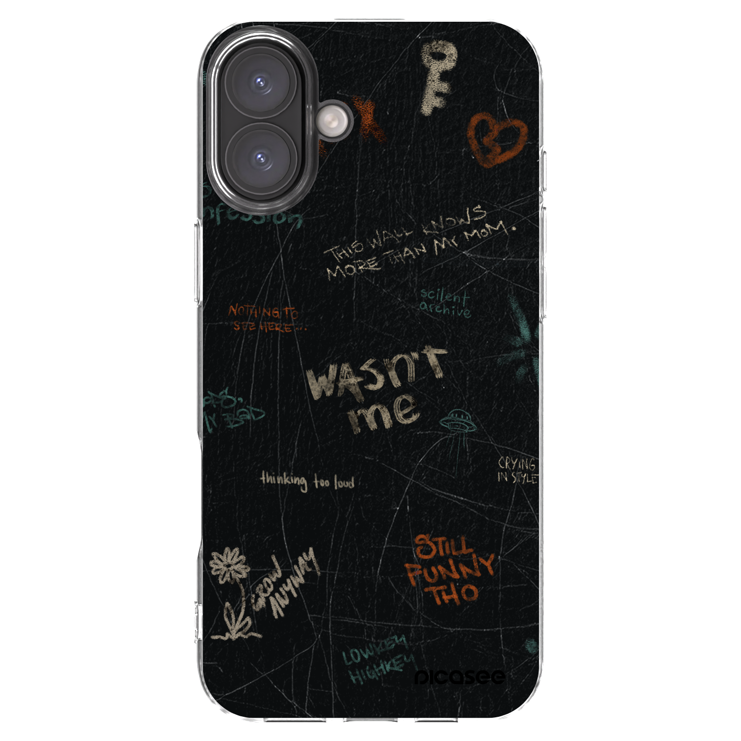 Picasee silikonska prozirna maskica za Apple iPhone 16 Plus - CONFESSION