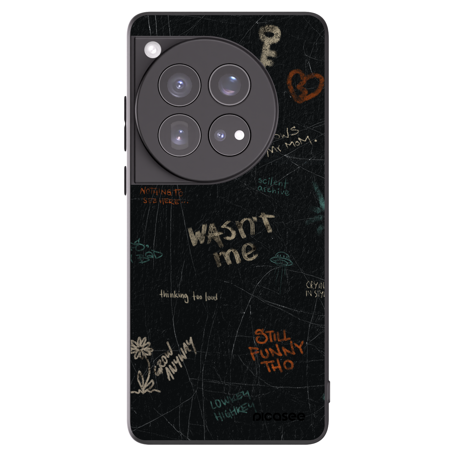 Picasee crna silikonska maskica za OnePlus 12 5G - CONFESSION